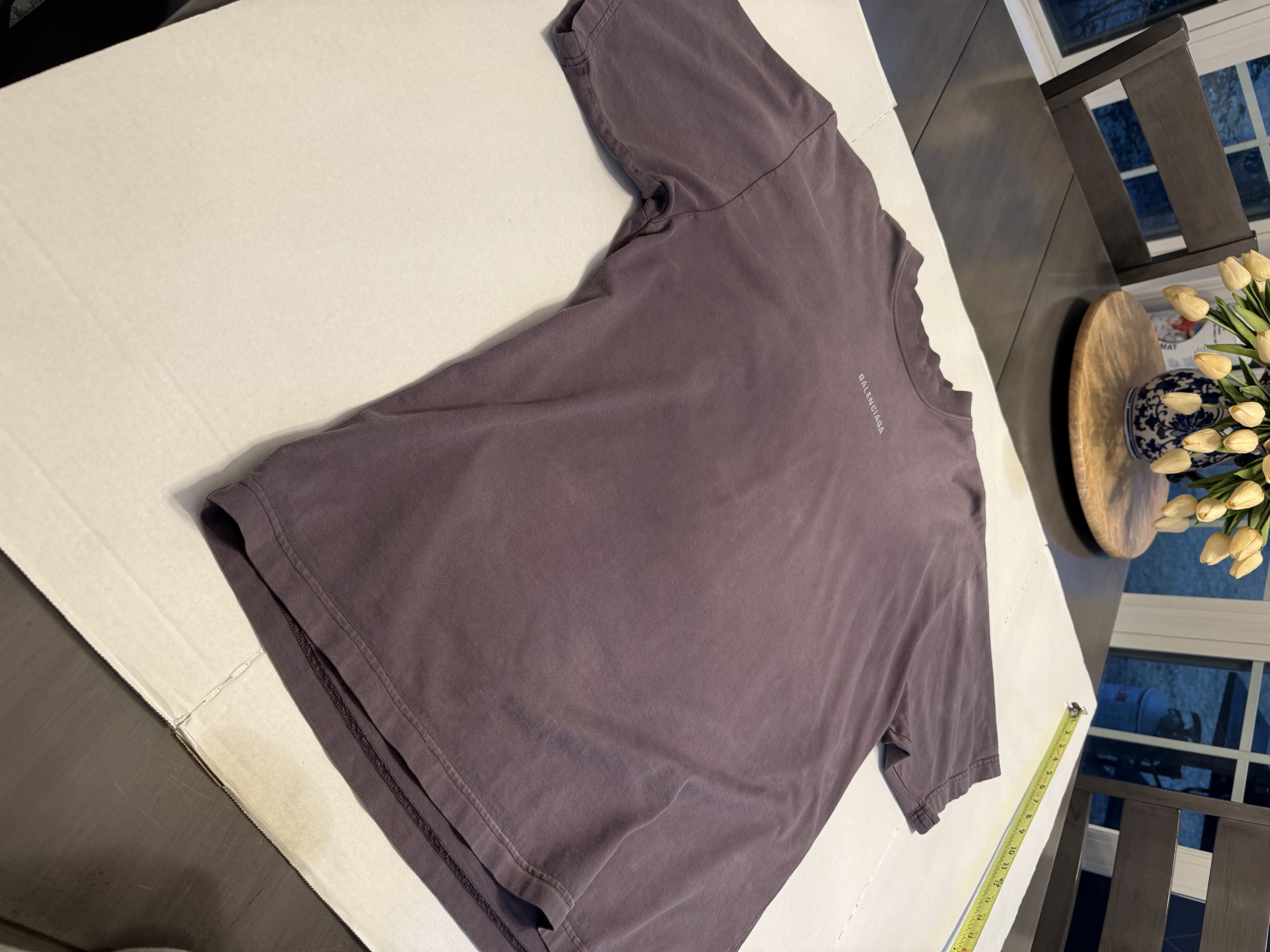 Balenciaga 2023 Balenciaga Medium Fit T-Shirt 'Purple' Size US M / EU 48-50 / 2 - 10 Thumbnail