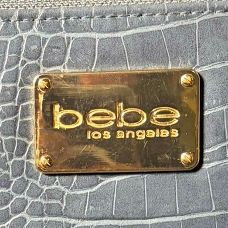 Bebe Gold & Gray Faux Crocodile Bebe Wallet Size ONE SIZE - 3 Thumbnail