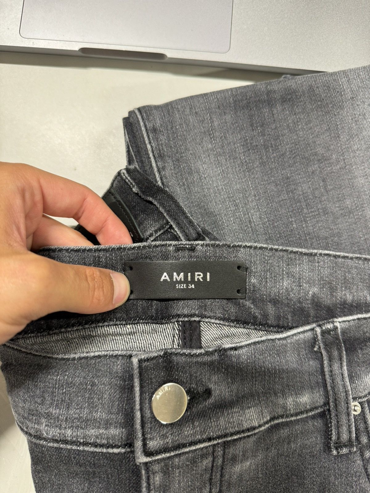Amiri MX1 Jeans Storm Grey NEW 1200$ - Denim