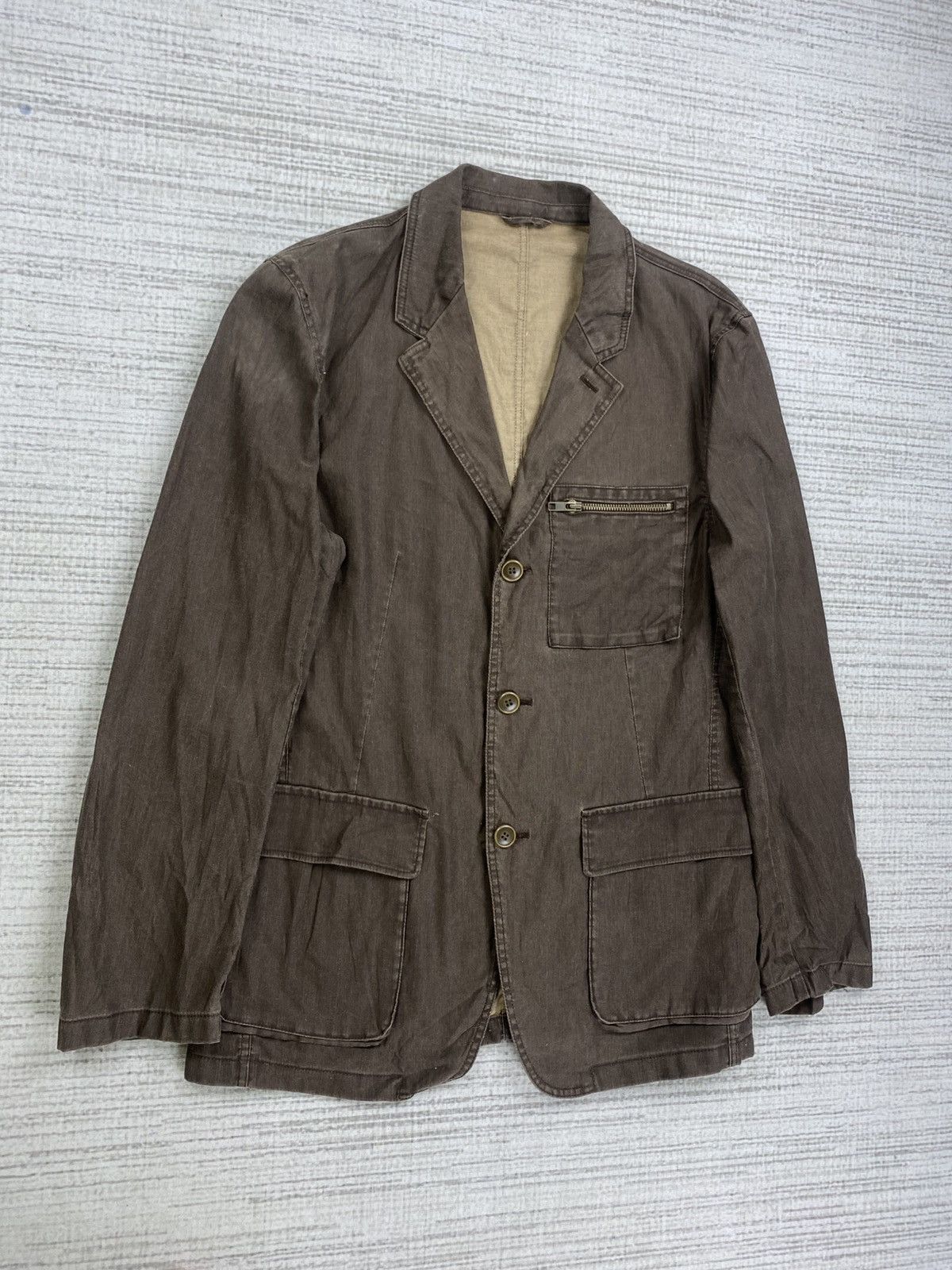 Designer × Patrick Cox × Vintage Vintage Patrick Cox Double Collar Buttoned Jacket Size US S / EU 44-46 / 1 - 3 Thumbnail