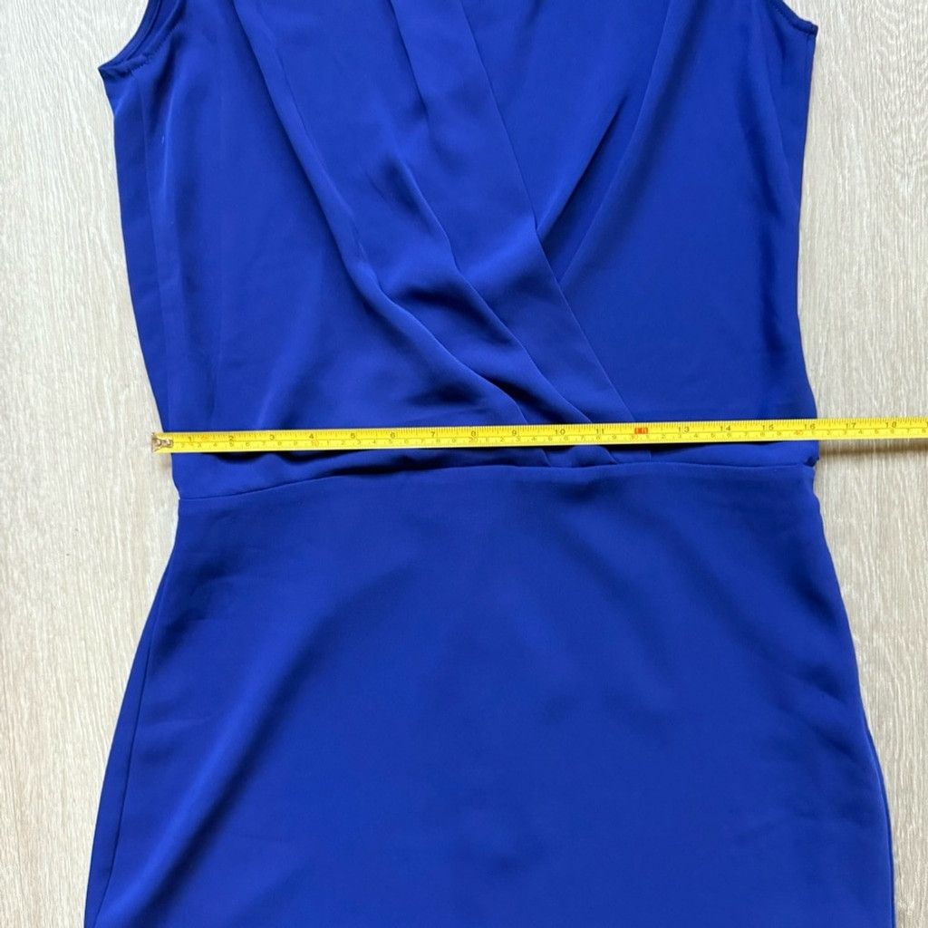 Aritzia Wilfred Blue Wrap Sheath Dress Size M / US 6-8 / IT 42-44 - 7 Thumbnail