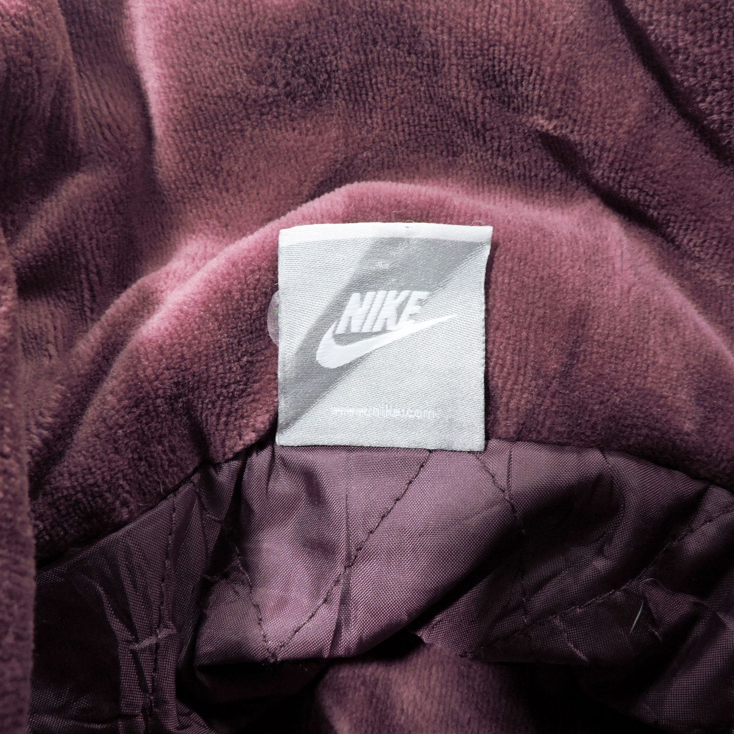 Nike 00’S NIKE WINTER VELVET MAROON JACKET Size M / US 6-8 / IT 42-44 - 5 Thumbnail