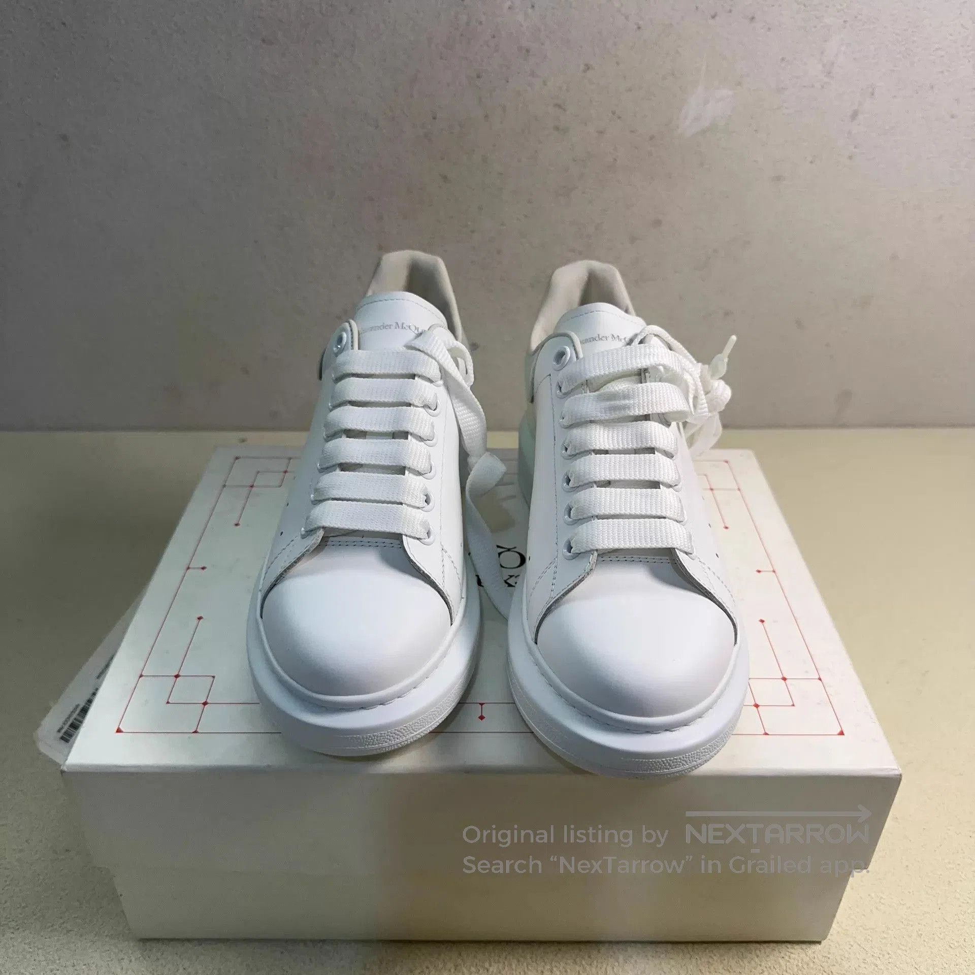 Alexander McQueen White Platform Low Top Sneakers Size 8.5. Size US 8.5 / EU 41-42 - 2 Thumbnail