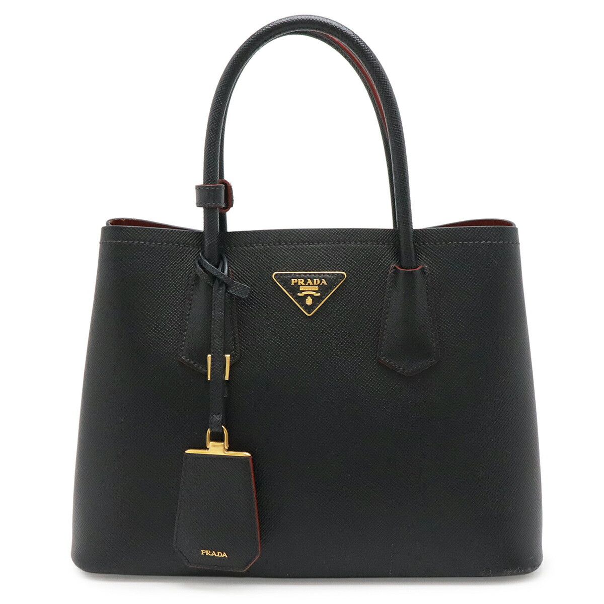 Prada Prada Prada Double Leather Handbag Leather Handbag 1BG887 DUTY FREE for USA Size ONE SIZE - 1 Thumbnail