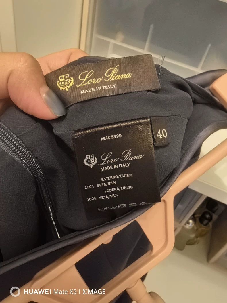Loro Piana LORO PIANA Dark grey silk skirt Size 26" / US 2 / IT 38 - 4 Thumbnail