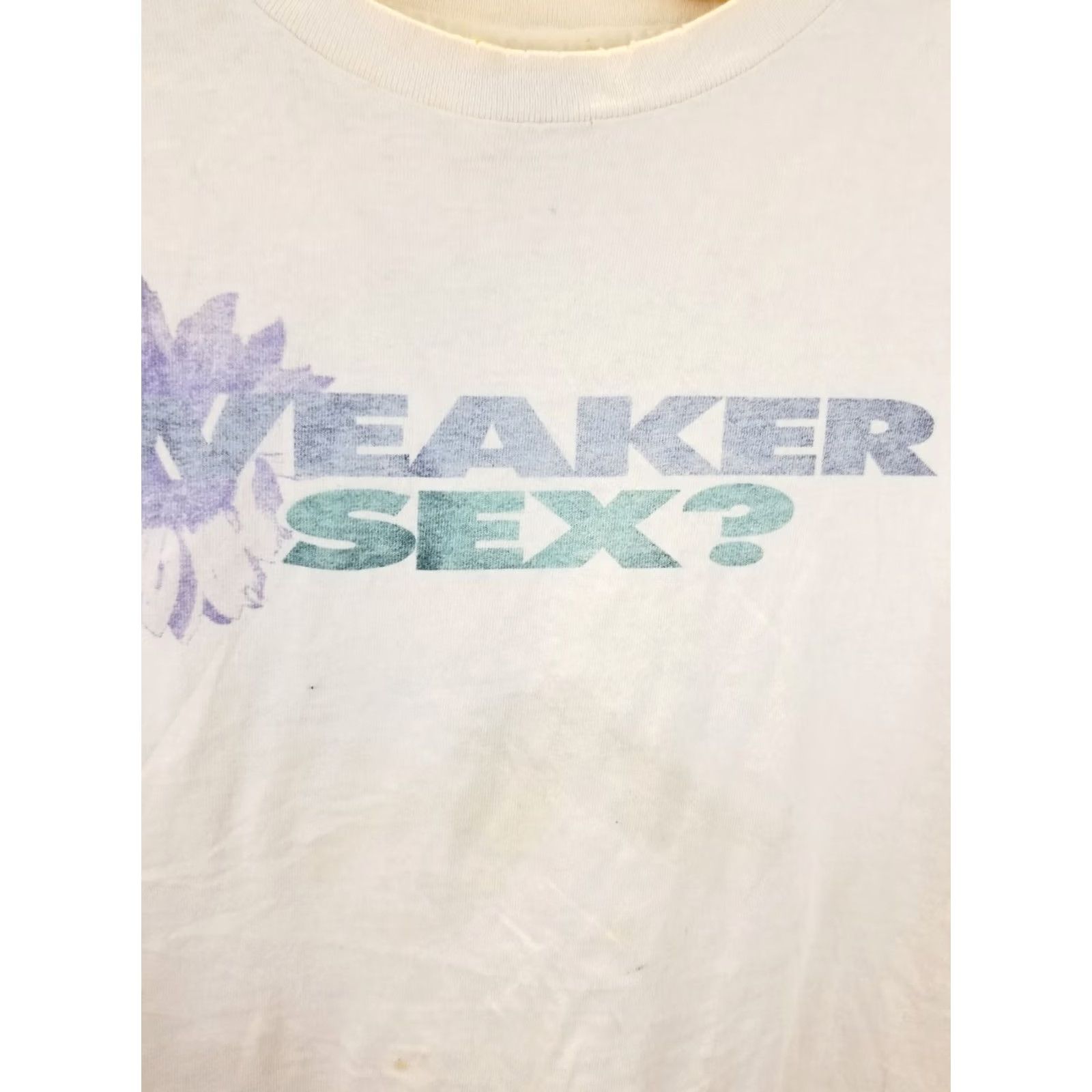 Nike VINTAGE 90' Nike T-Shirt YOU SERVE BIG BOY FADED WHITE SZ LARGE Mens Size US L / EU 52-54 / 3 - 2 Thumbnail