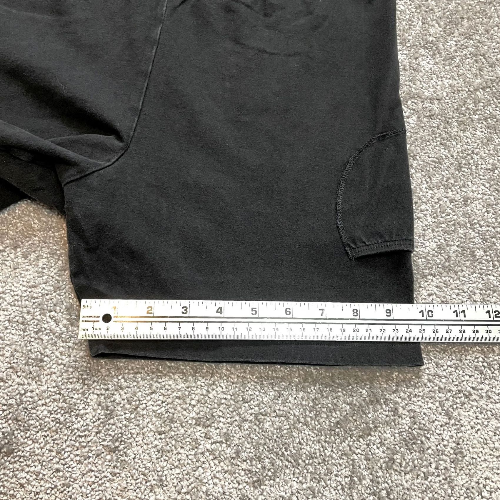Vintage Junonia Sweat Shorts Womens 1X Black Solid Casual Pockets Adult Logo Size 30" / US 8 / IT 44 - 2 Thumbnail