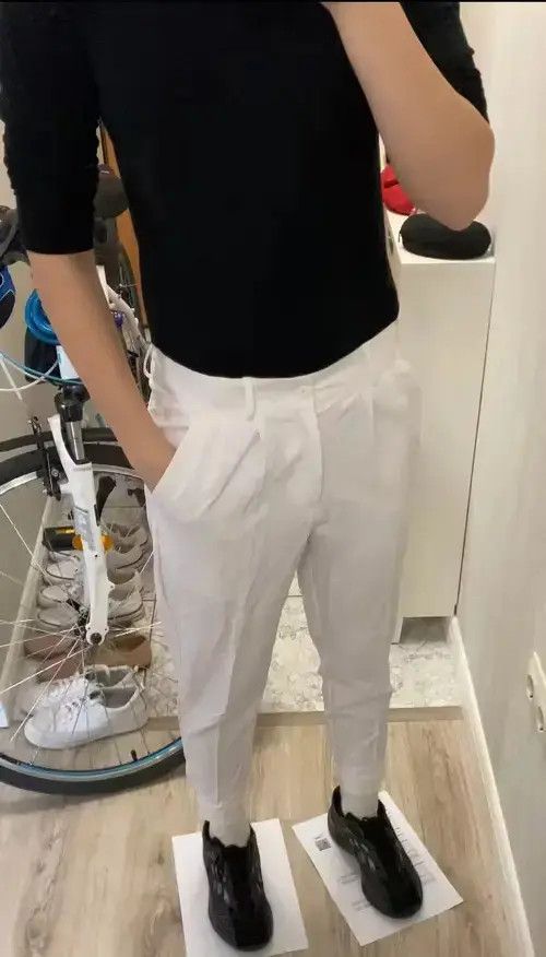 Japanese Brand Pleated Tapered Male Blazer Pants Trousers Size US 29 - 3 Thumbnail