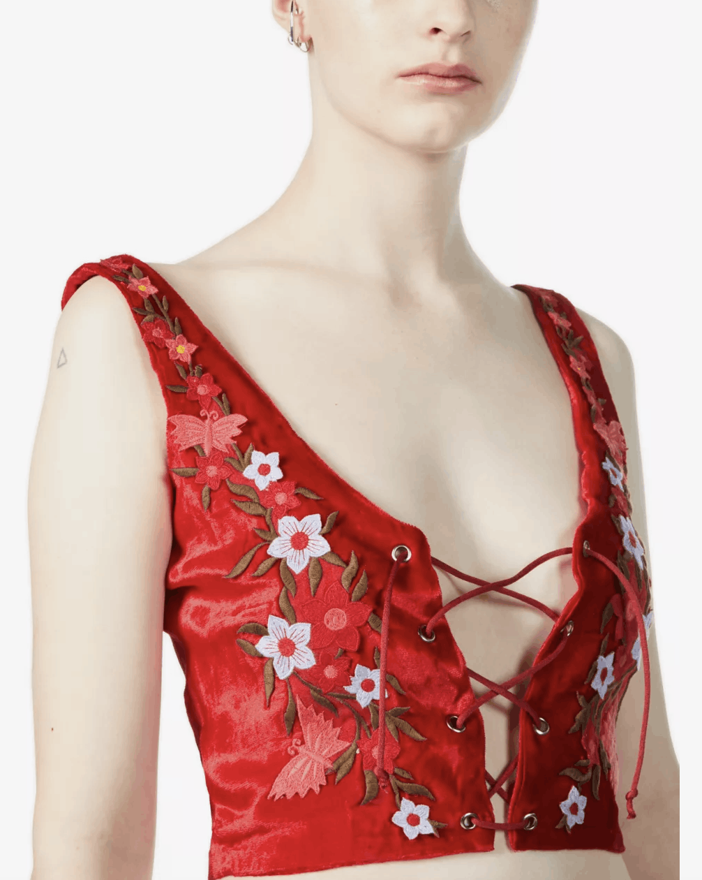 ERL ERL floral-embroidered crop top Size M / US 6-8 / IT 42-44 - 8 Thumbnail