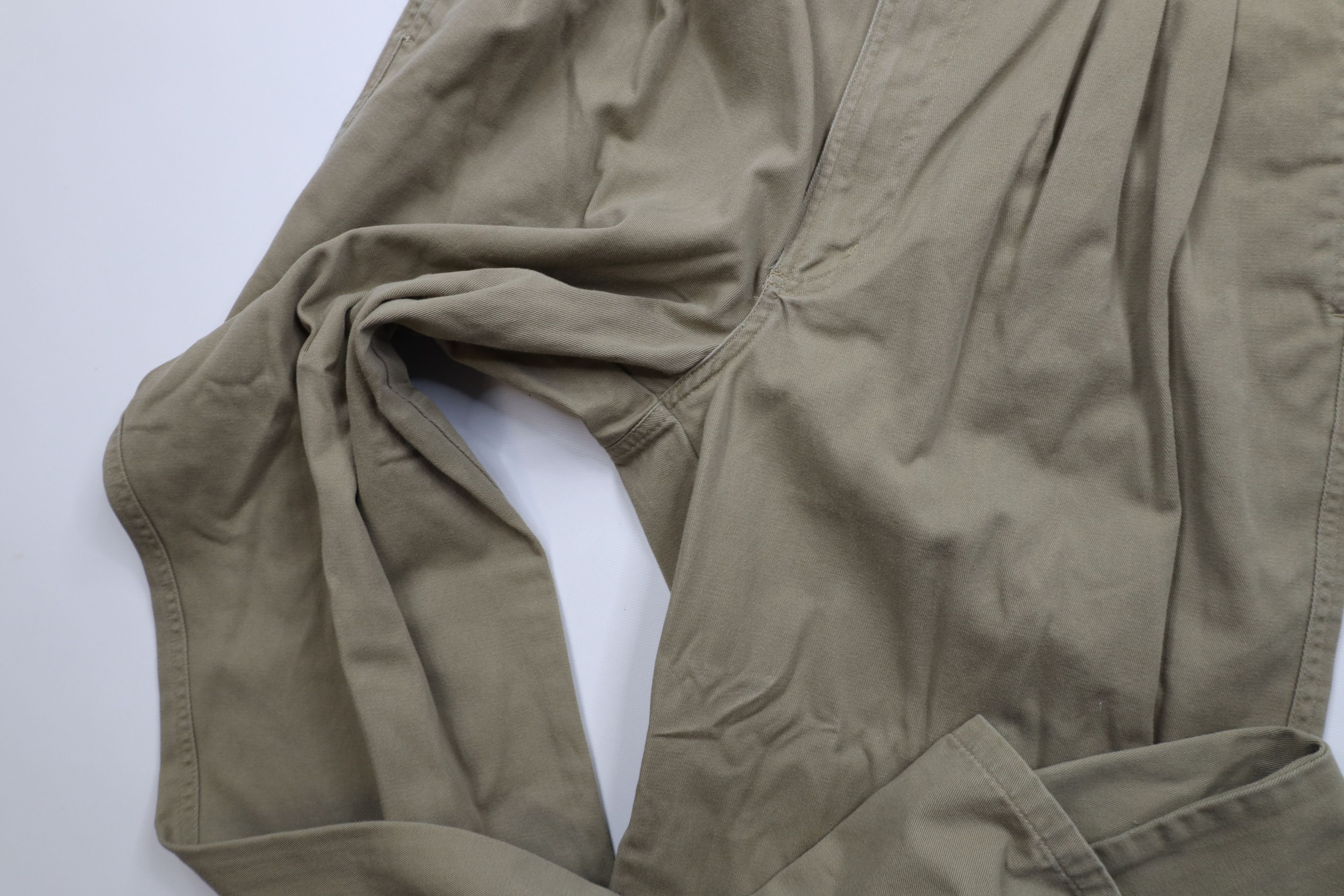 Vintage Vintage 90s Streetwear Pleated Tapered Leg Chino Pants Beige Size US 30 / EU 46 - 8 Thumbnail