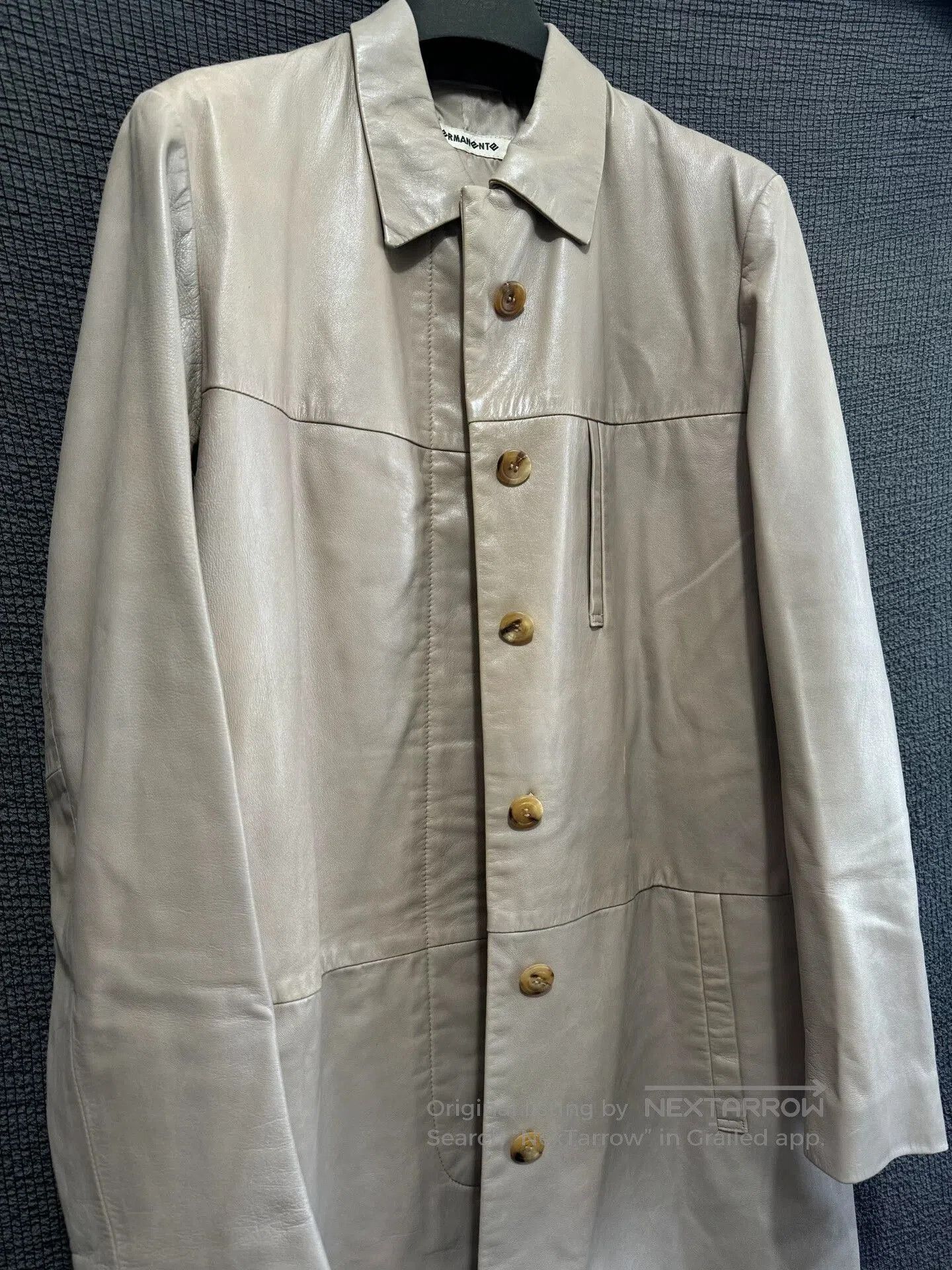 Issey Miyake Issey Miyake Early Permanente Leather Coat. Size US L / EU 52-54 / 3 - 4 Thumbnail