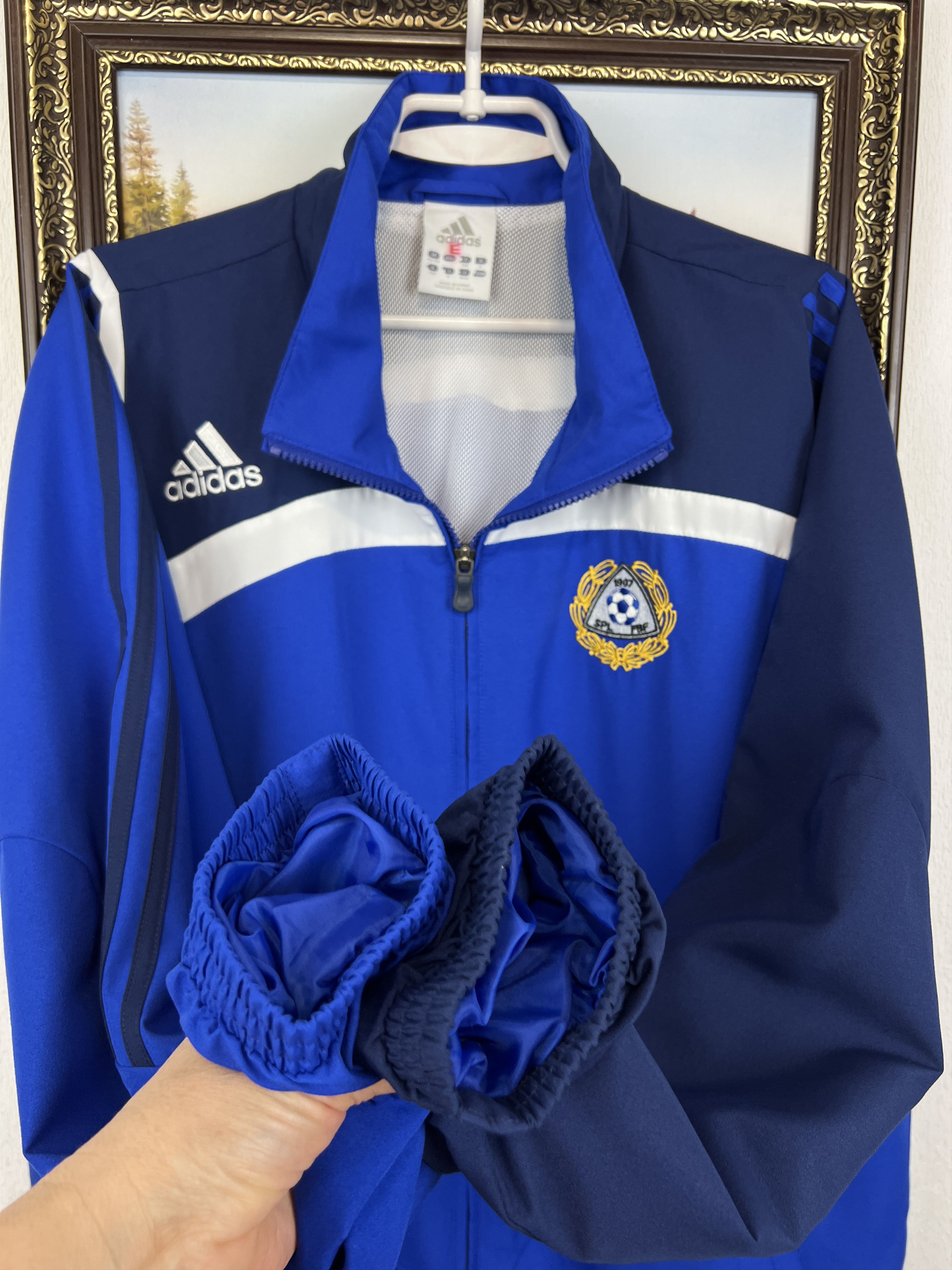 Adidas Vintage Adidas Finland Football Suit Soccer Jacket Pants Set Size US XXL / EU 58 / 5 - 5 Thumbnail
