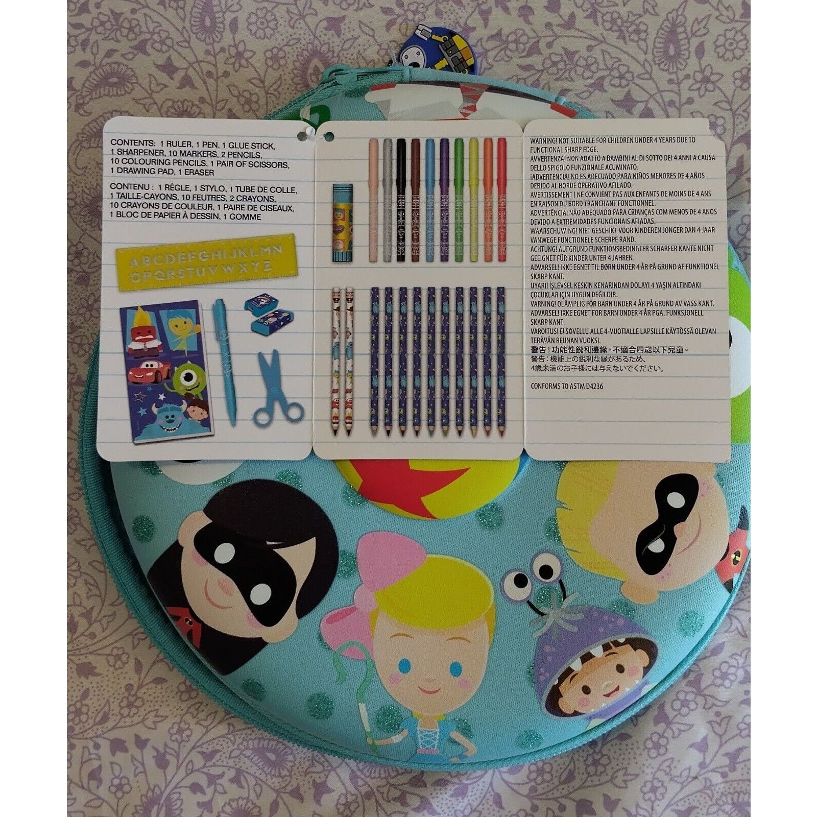Disney Disney Pixar Zip Up Stationary Kit 30+ Piece Promote Artists Size ONE SIZE - 8 Thumbnail