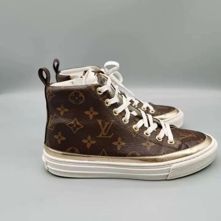 Louis Vuitton Louis Vuitton Stellar Monogram High-Top Sneakers -2508 Size US 6.5 / EU 39-40 - 7 Thumbnail