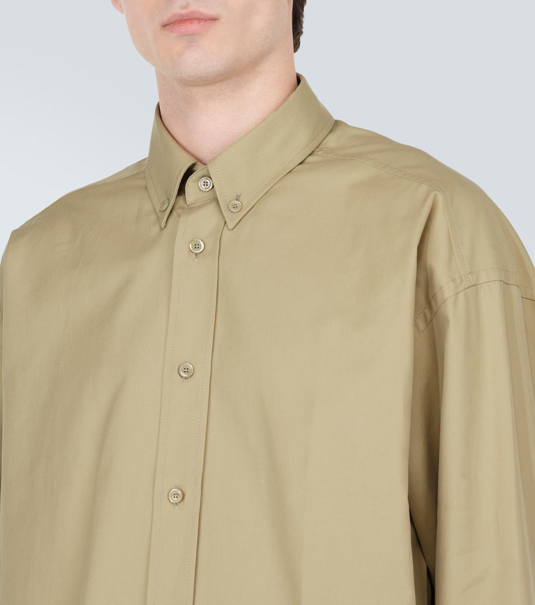 Burberry o1y0426 Solid Color Shirt in Beige Size US XL / EU 56 / 4 - 4 Thumbnail