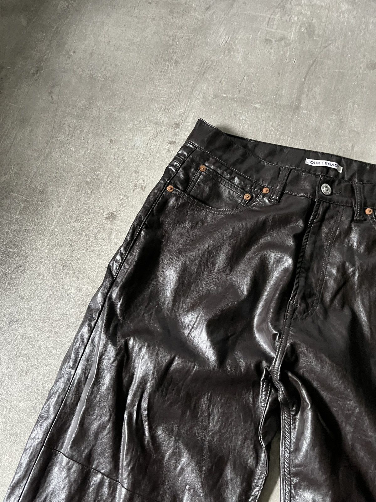 Our Legacy Our Legacy Extended Third Cut Polyurethane pants Size US 32 / EU 48 - 4 Thumbnail