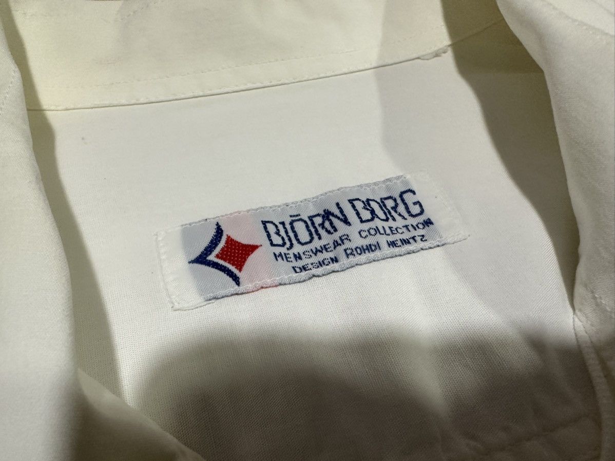 Other 🔥80s Vintage Bjorn Bork White Combination Shirt Long Sleeve Size US XL / EU 56 / 4 - 6 Thumbnail
