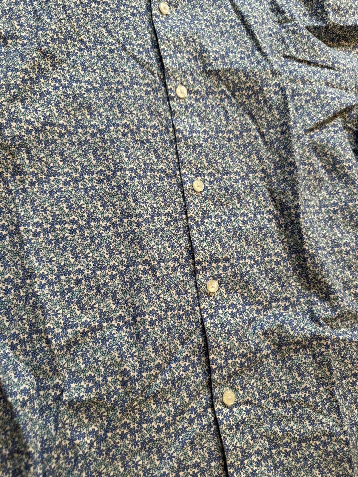 Tommy Hilfiger × Tommy Jeans × Vintage Floral All Over Print Tommy Button Up Dress Shirt Size US XL / EU 56 / 4 - 12 Thumbnail