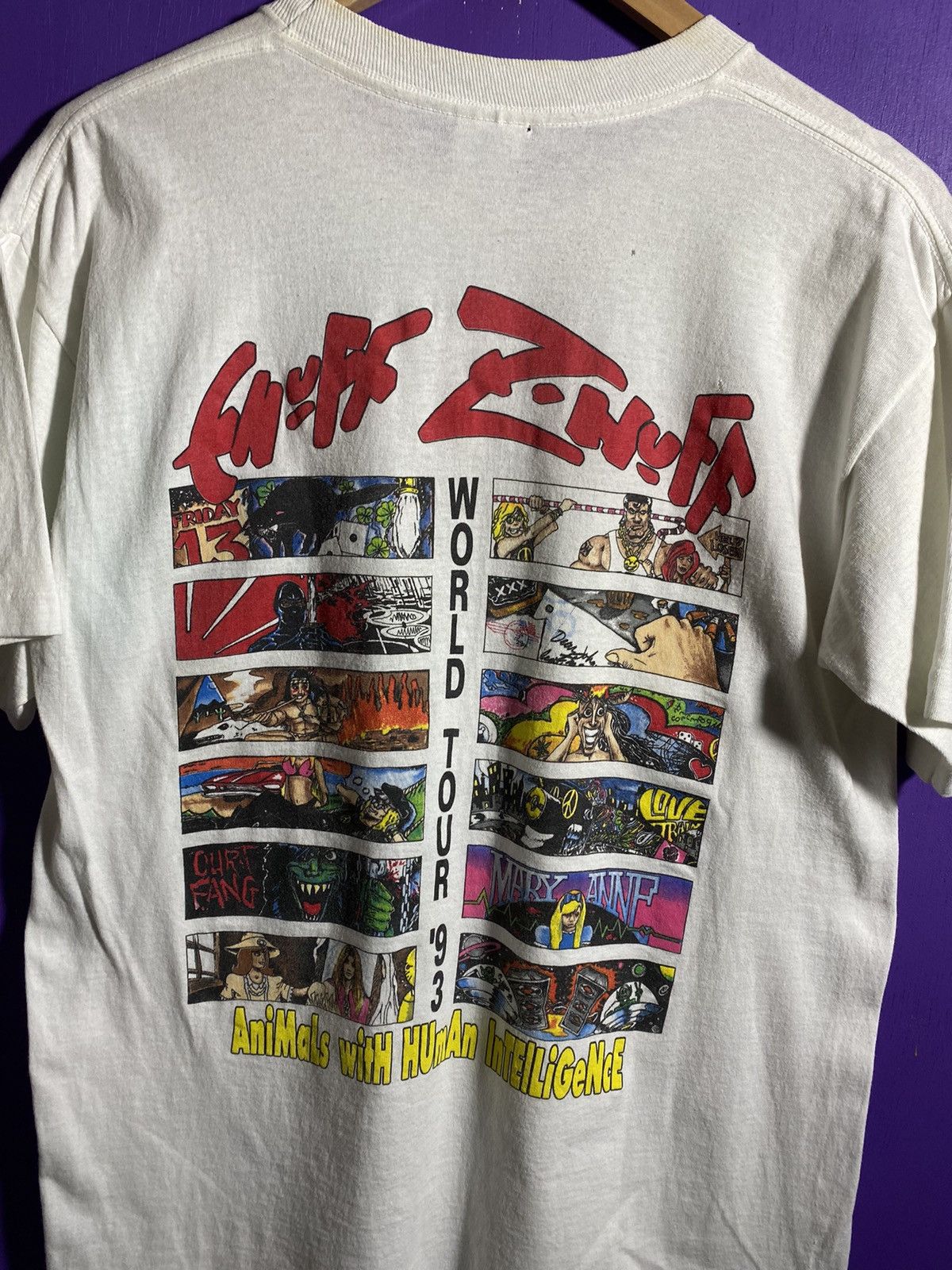 Band Tees × Vintage Vintage 1993 Enuff Znuff world tour t-shirt Size US L / EU 52-54 / 3 - 3 Thumbnail