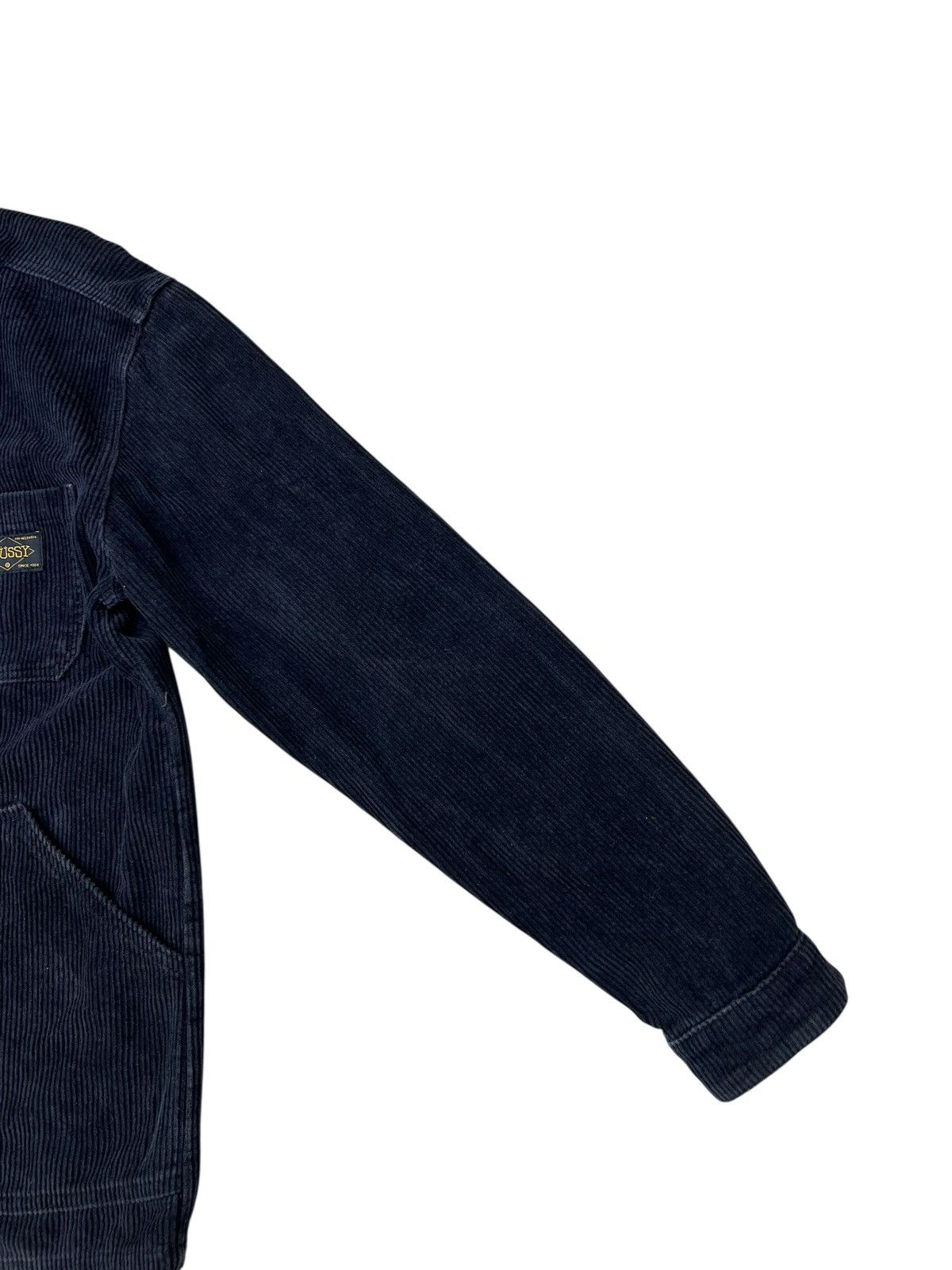 Stussy Vintage Y2K Stussy Fade Black 4 Pocket Corduroy Jacket Size US M / EU 48-50 / 2 - 13 Thumbnail