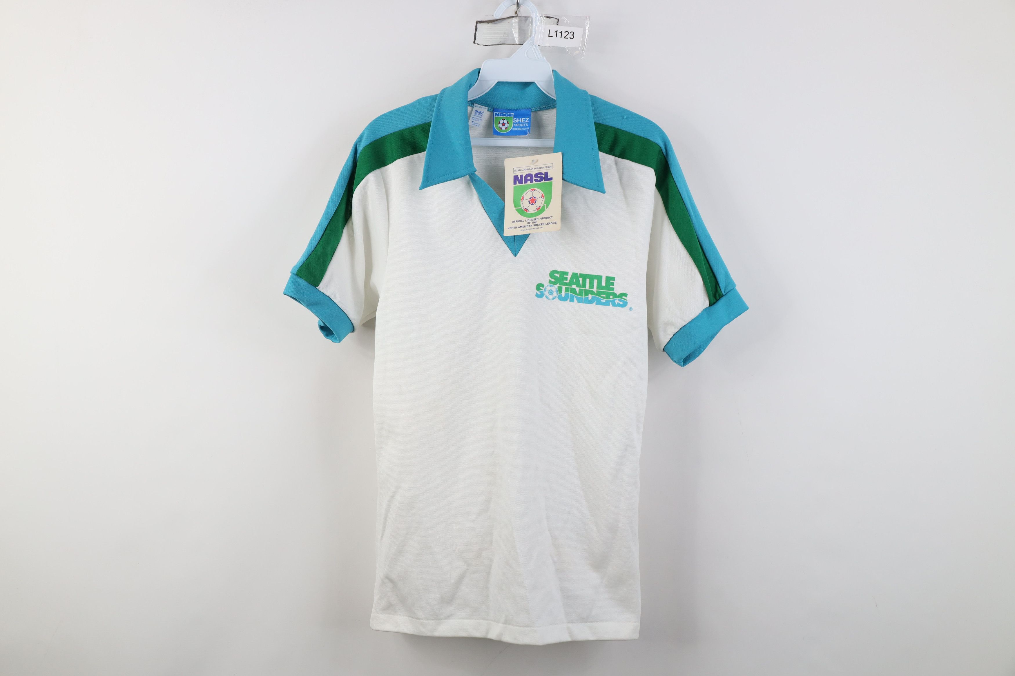 Vintage Deadstock Vintage 70s 80s Sounders Soccer Futbol Jersey USA Size US S / EU 44-46 / 1 - 1 Thumbnail