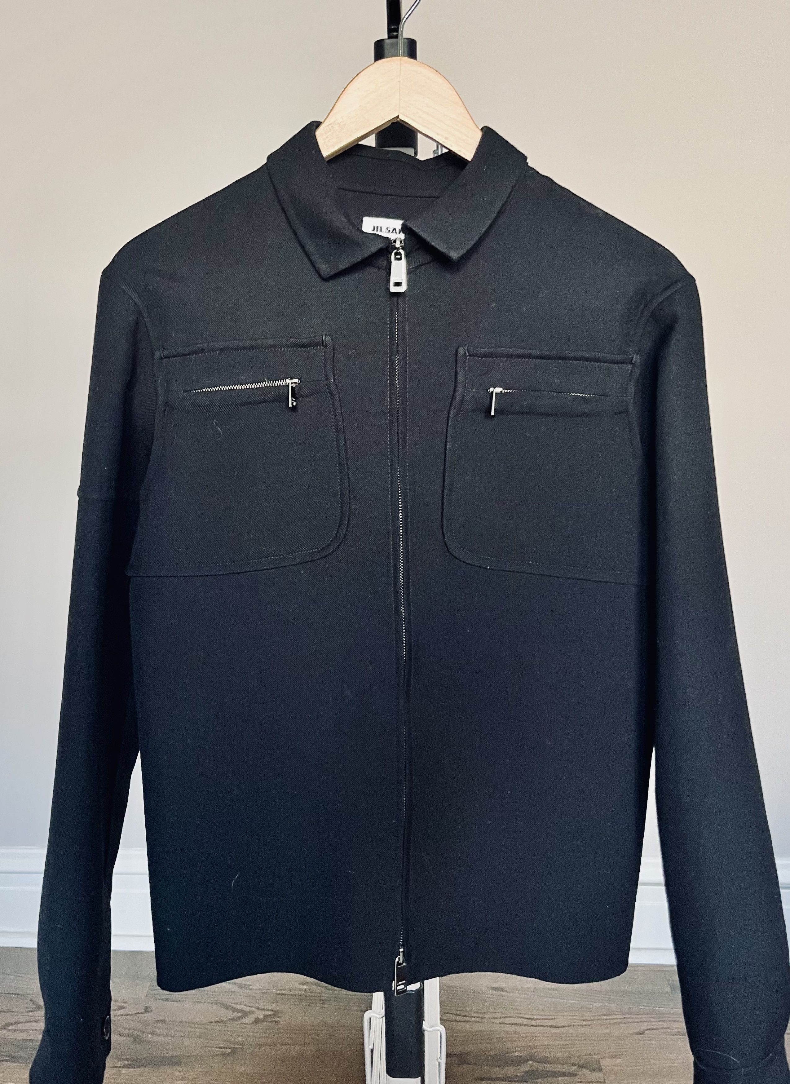 Jil Sander Wool Zipped Jacket Size XS / US 0-2 / IT 36-38 - 1 Thumbnail
