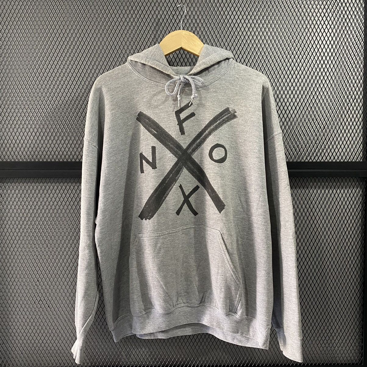 image of Vintage Nofx West Coaster Tour Hoodie Sweatshirt in Grey, Men's (Size XL)