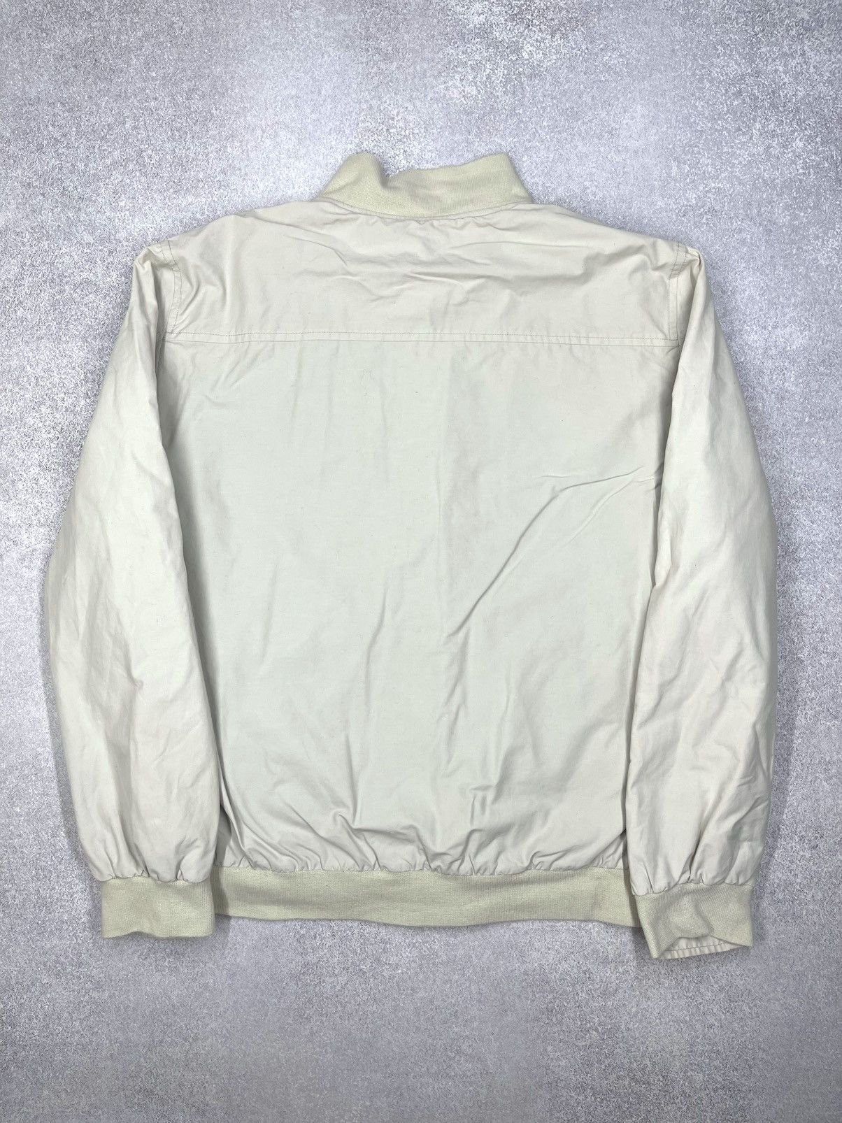 Lacoste Vintage Lacoste 90s Bomber Jacket Beige Metal Logo Crokodile Size US L / EU 52-54 / 3 - 8 Thumbnail