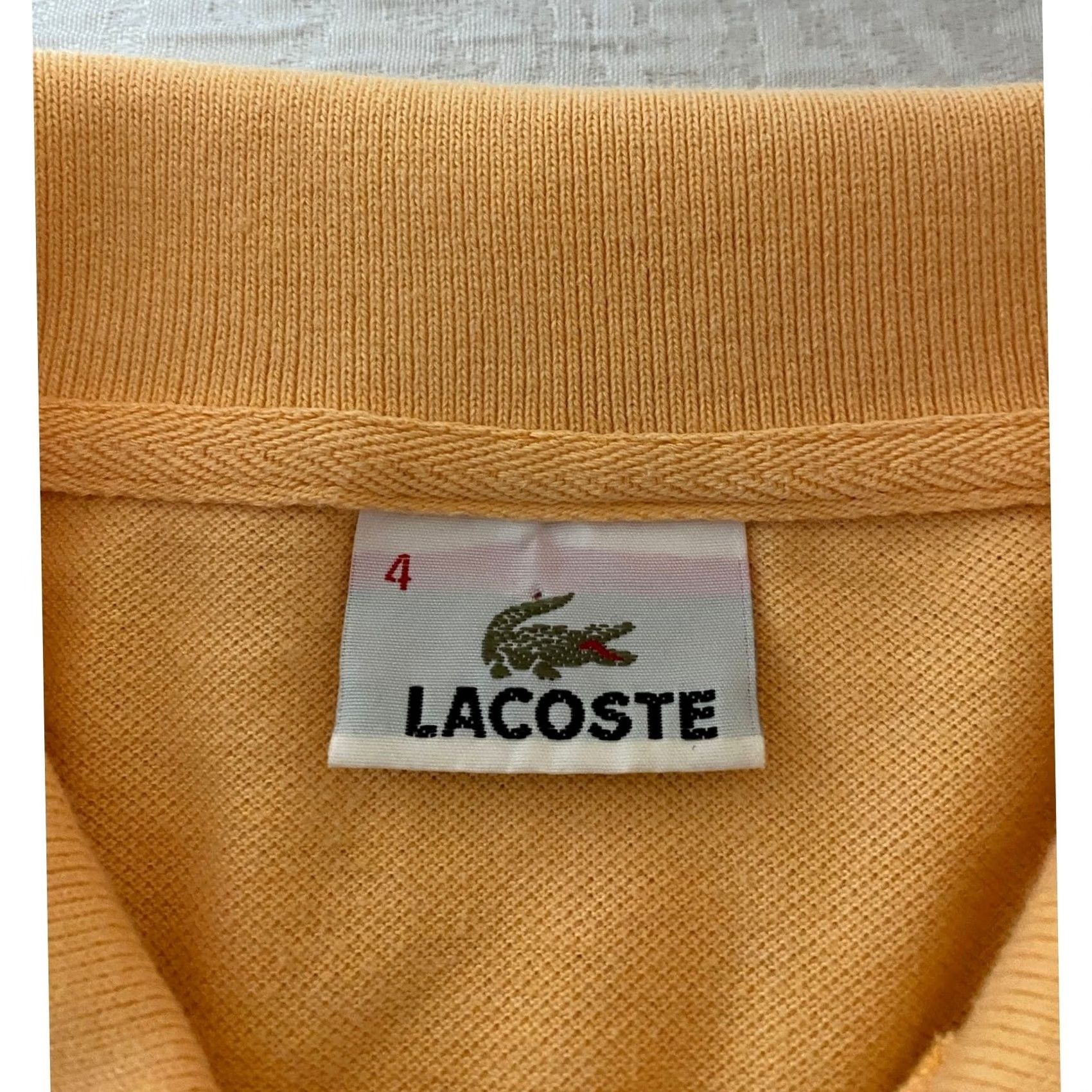 Lacoste Lacoste Mens Polo Shirt Medium Orange Peach Short Sleeve Logo Classic Pique Size US M / EU 48-50 / 2 - 5 Thumbnail