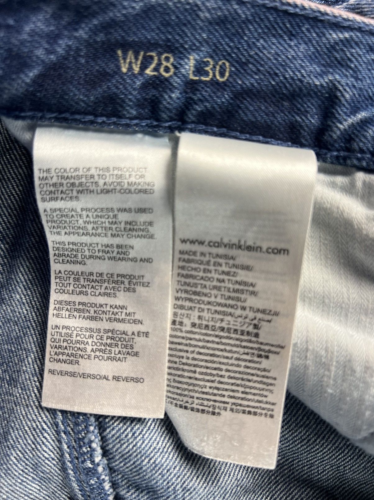 Calvin Klein Calvin Klein Paint Splatter Jeans – W28 L30 – Italian Fabric Size US 28 / EU 44 - 7 Thumbnail