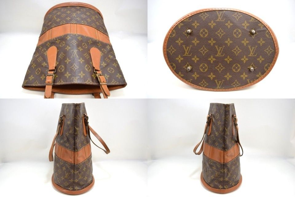 Louis Vuitton Louis Vuitton Bucket GM Hand Bag Monogram Canvas T42236 Size ONE SIZE - 4 Thumbnail