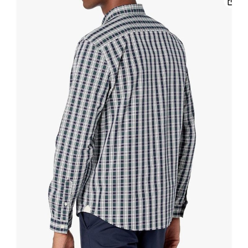 Lacoste Lacoste Men's Long Sleeve Check Slim Fit Poplin Shirt L Size US L / EU 52-54 / 3 - 3 Thumbnail