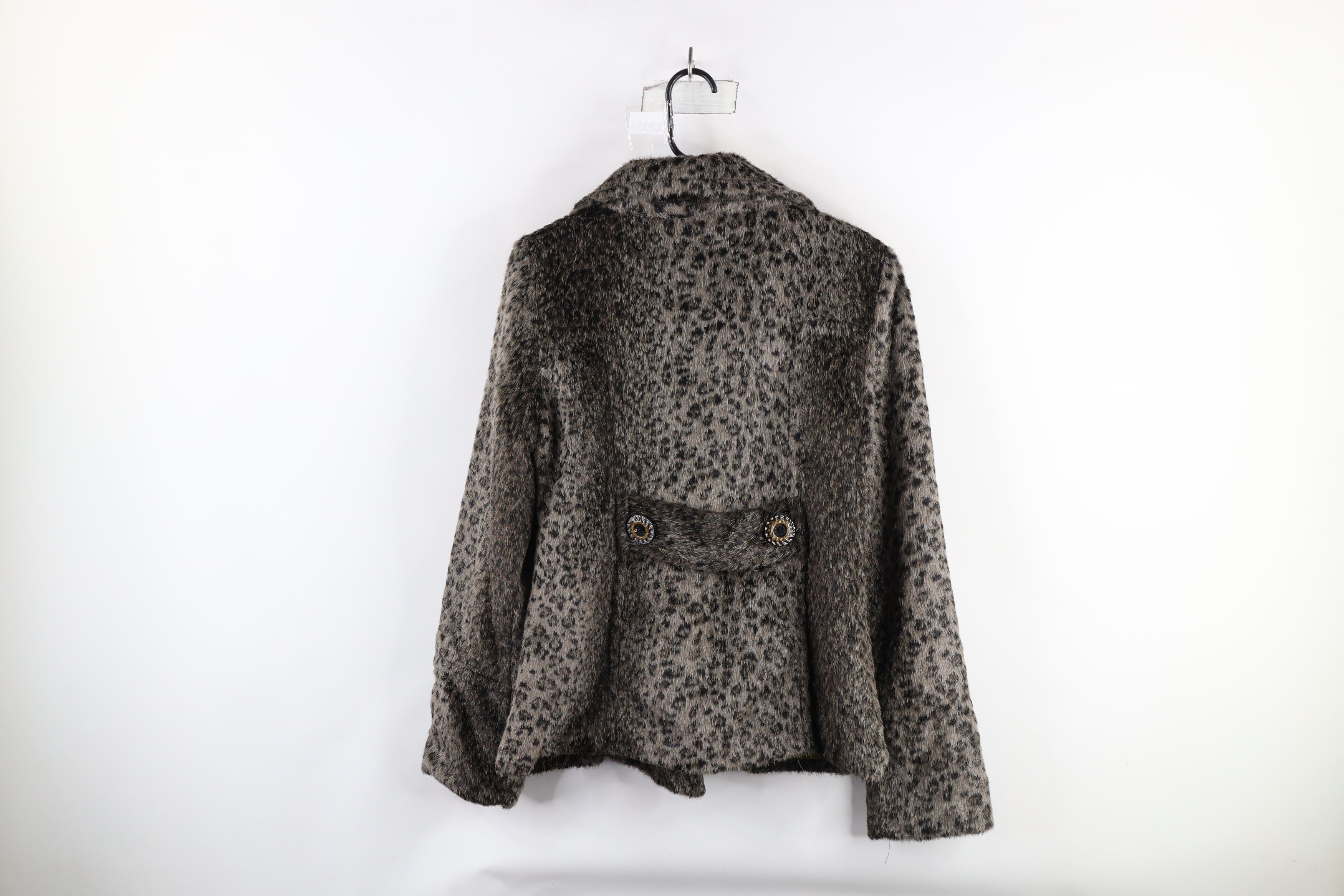 BKE × Vintage Buckle BKE Fur Double Breasted Peacoat Jacket Leopard Print Size M / US 6-8 / IT 42-44 - 12 Thumbnail