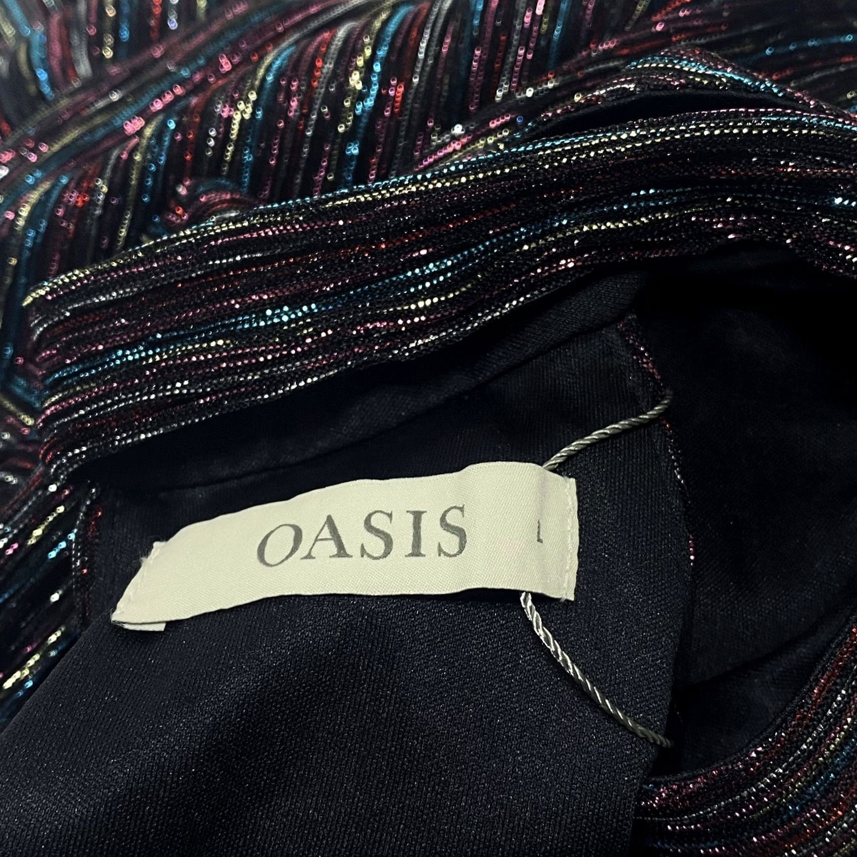 Vintage Oasis Halter Neck Top Striped Multicoloured L Women’s BNWT Summer Casual Party/Cocktail Shirt Size L / US 10 / IT 46 - 5 Thumbnail