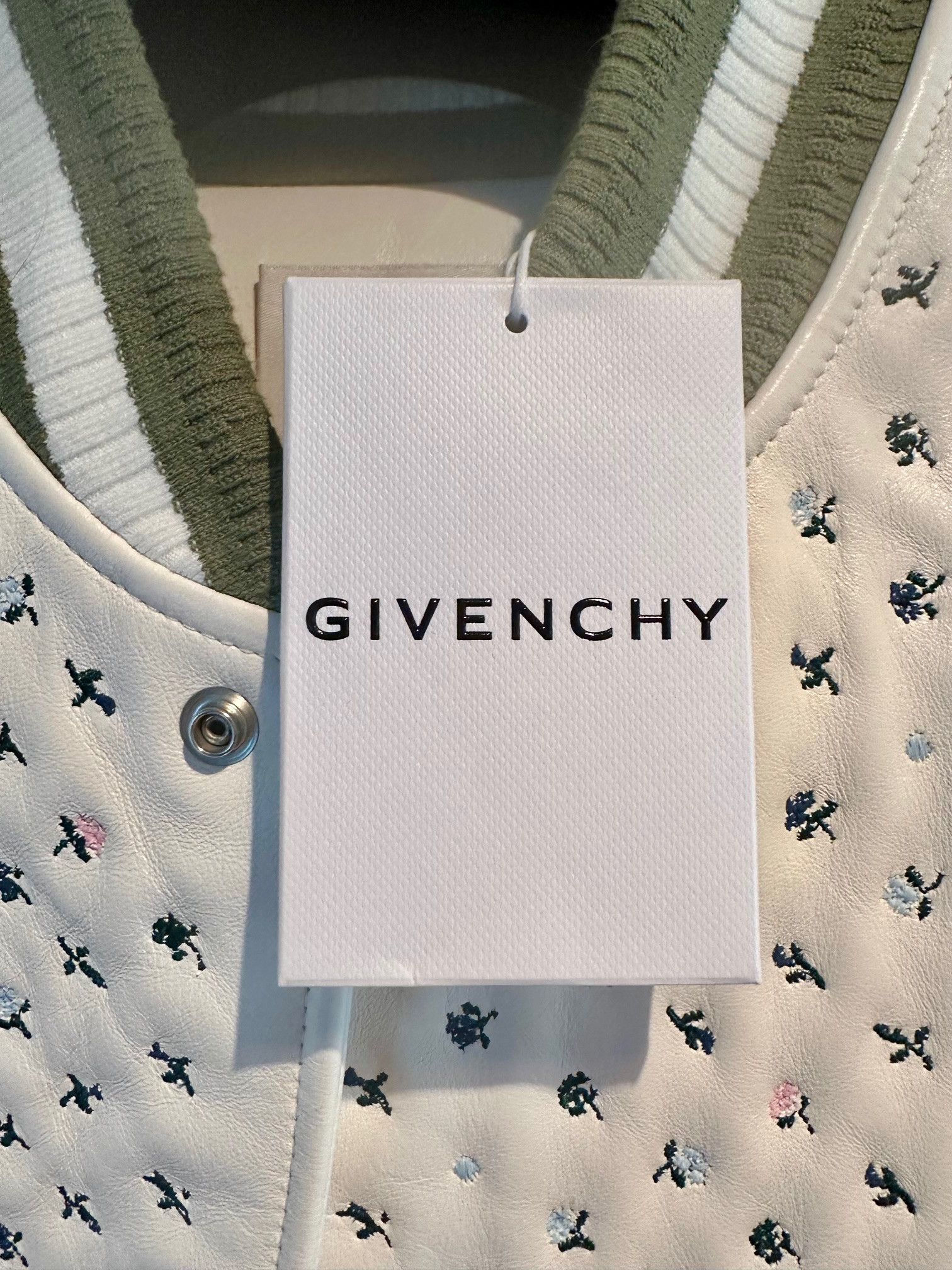 Givenchy GIVENCHY 1952 VARSITY JACKET IN LEATHER Size US XL / EU 56 / 4 - 4 Thumbnail
