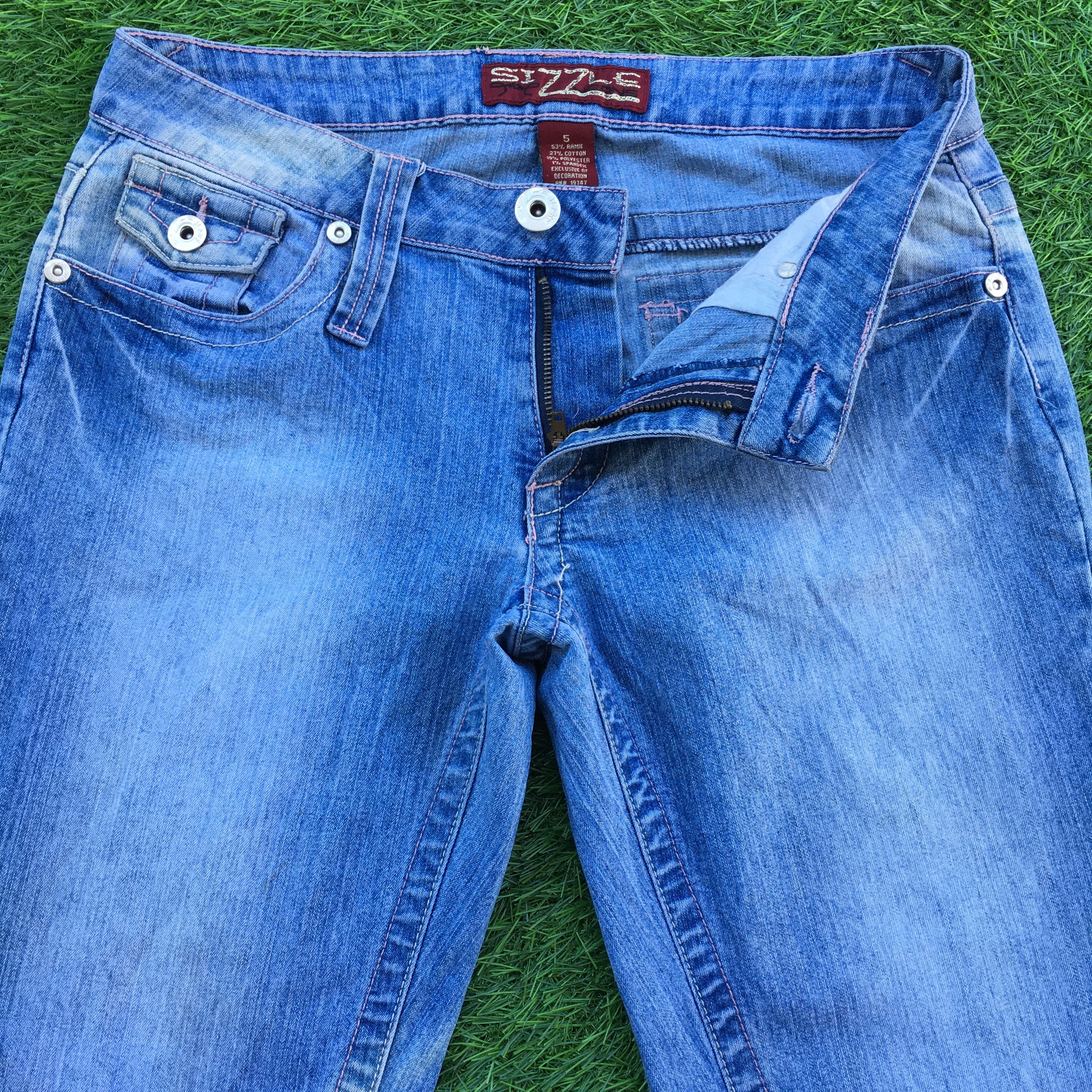 Designer × Jean Y2K Bootcut Stretch Jeans D-1016 Size 26" / US 2 / IT 38 - 3 Thumbnail