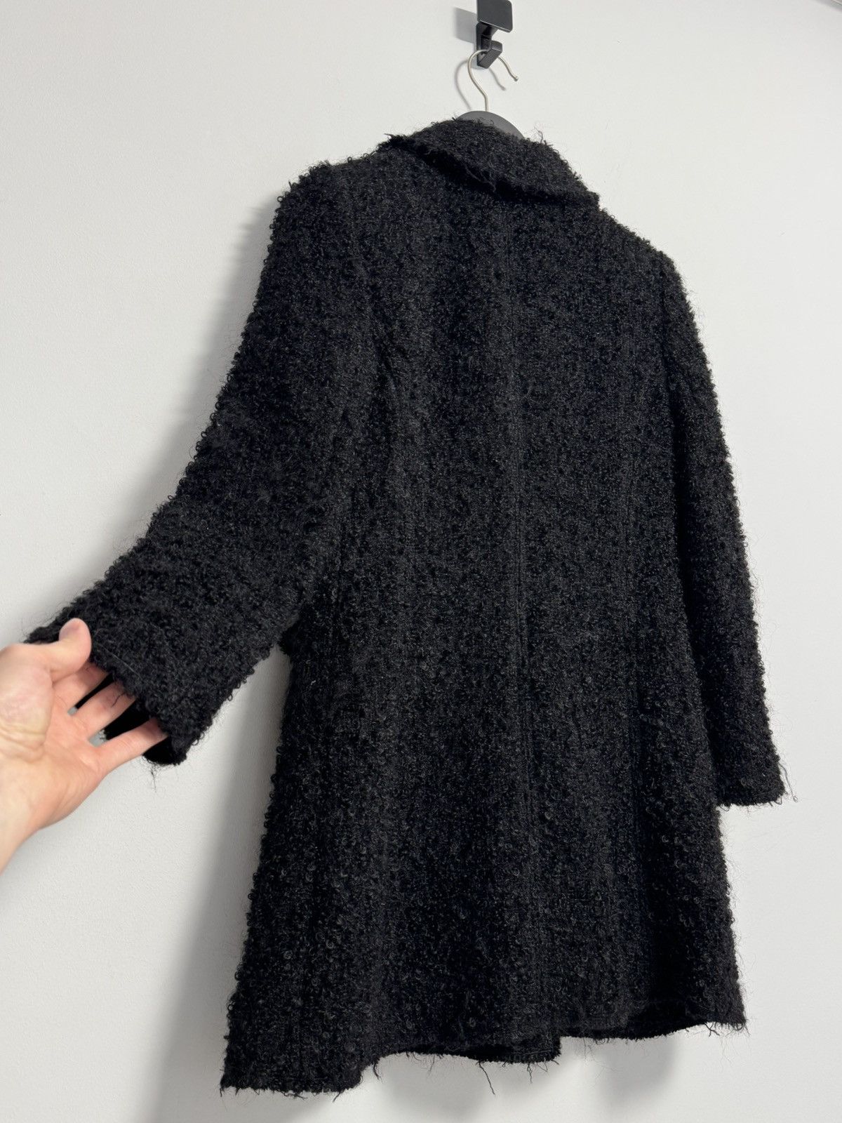 Dolce & Gabbana Dolce & Gabbana Black Boucle Wool Mohair Coat Jacket IT42 Size M / US 6-8 / IT 42-44 - 20 Thumbnail