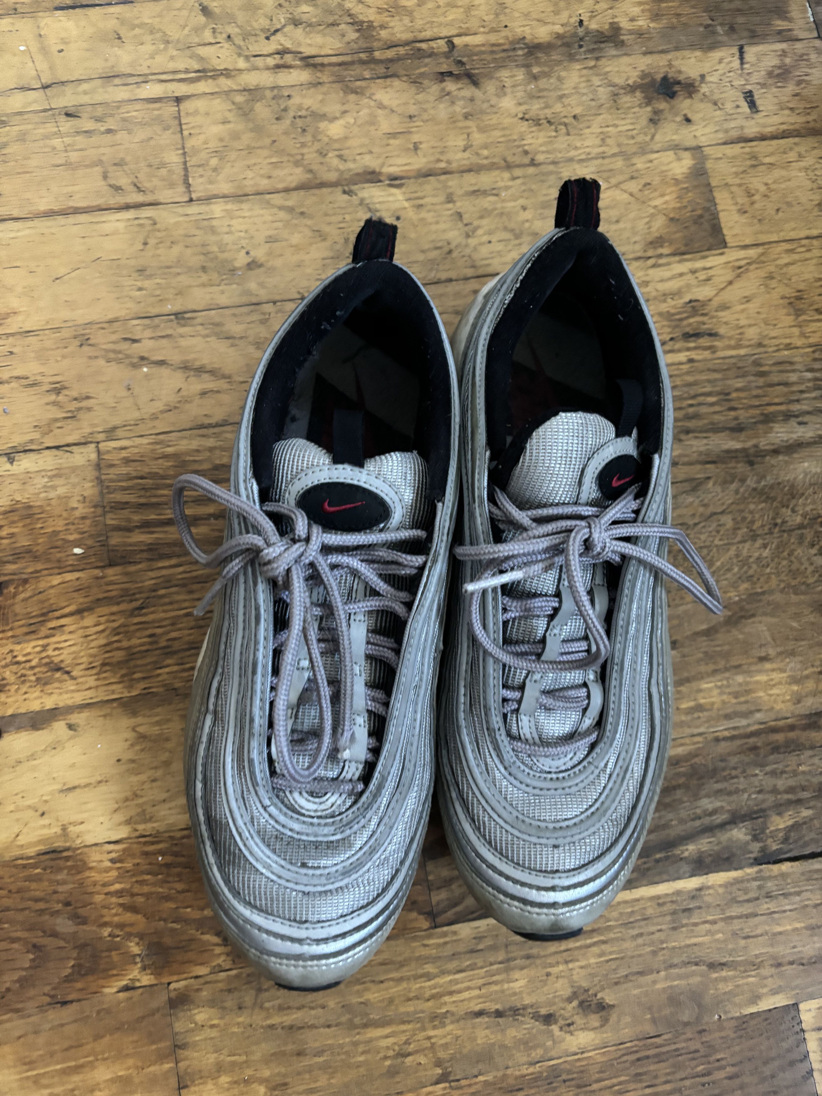 Nike NIke Air Max 97 Silver Bullet Size US 7 / EU 40 - 2 Thumbnail