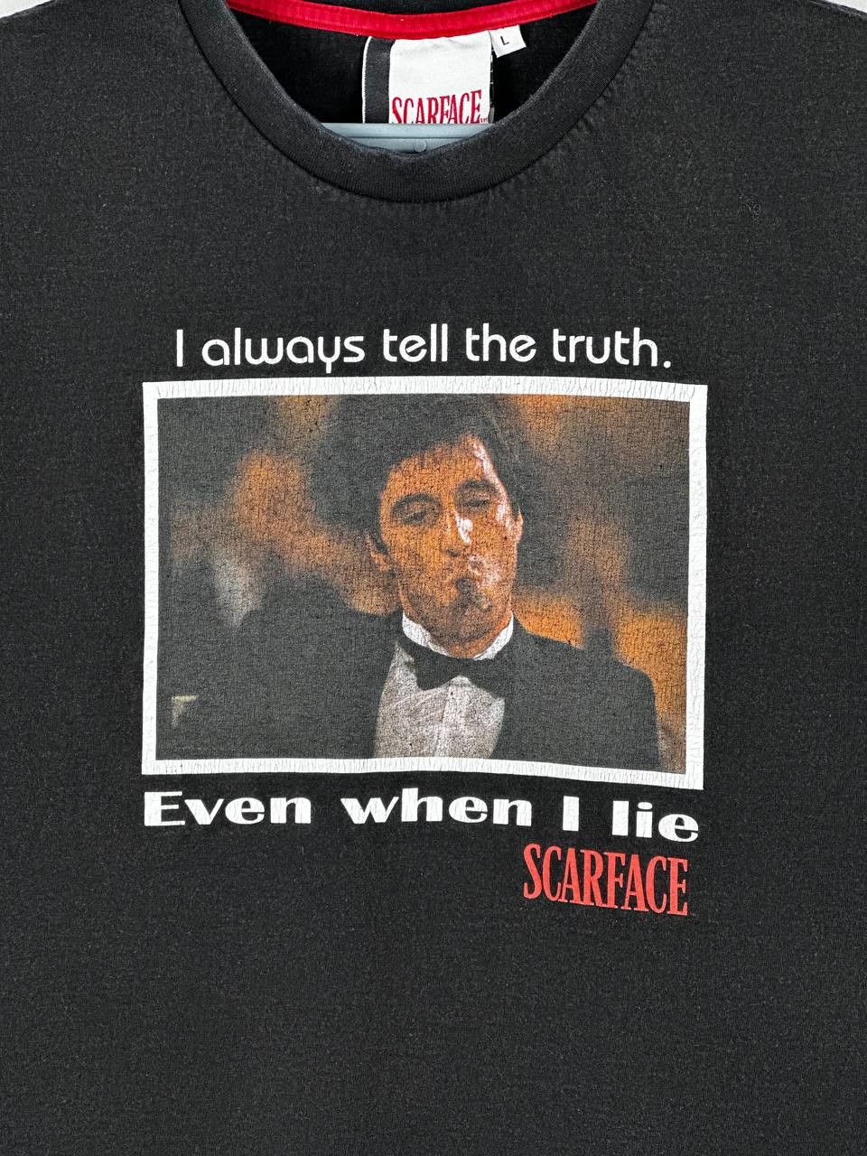 Vintage Vintage y2k Scarface Tony Montana Faded T-Shirt Size US L / EU 52-54 / 3 - 4 Thumbnail