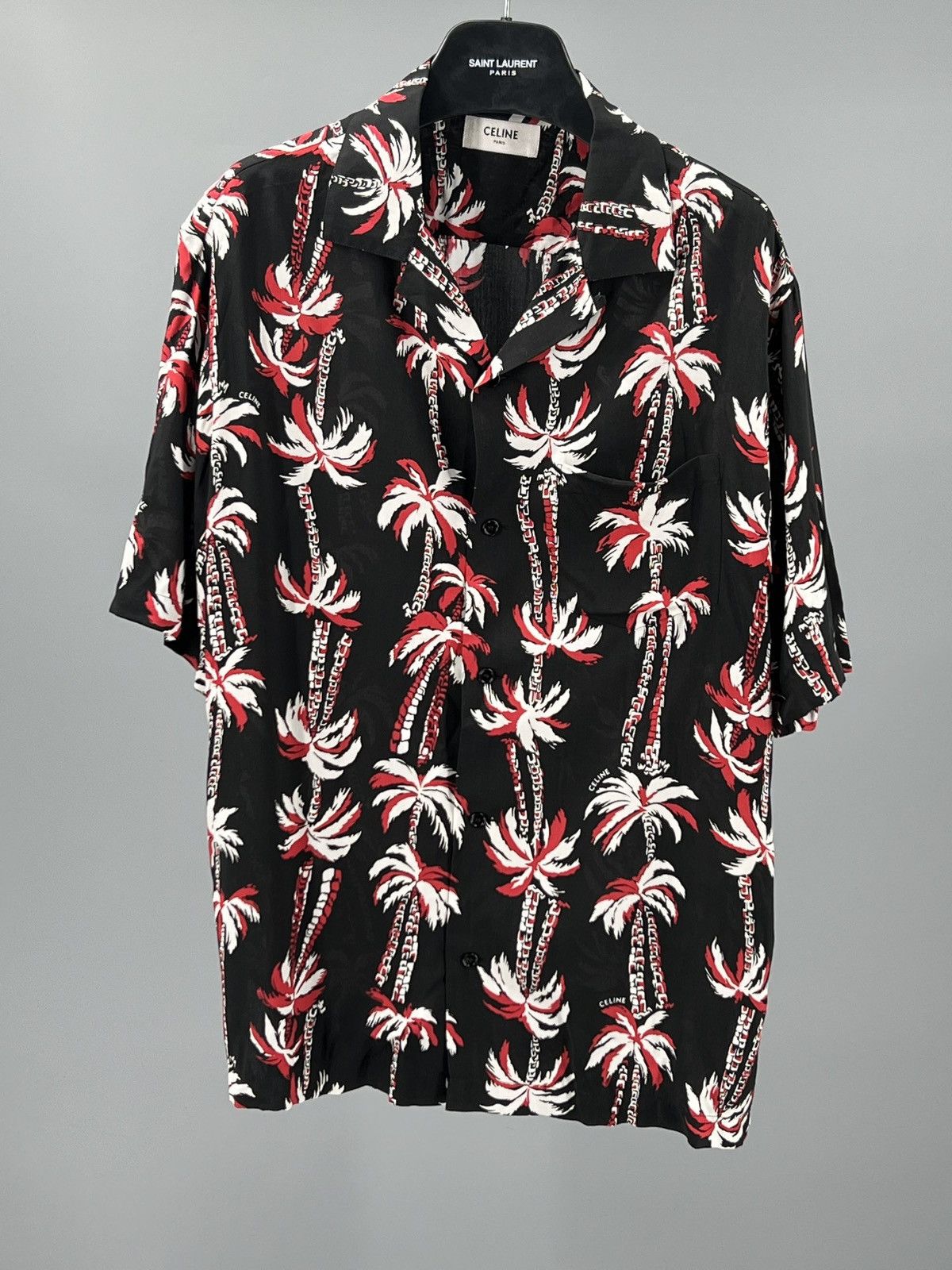Celine Palm tree print Hawaiian shirt size 39 Size US M / EU 48-50 / 2 - 4 Thumbnail
