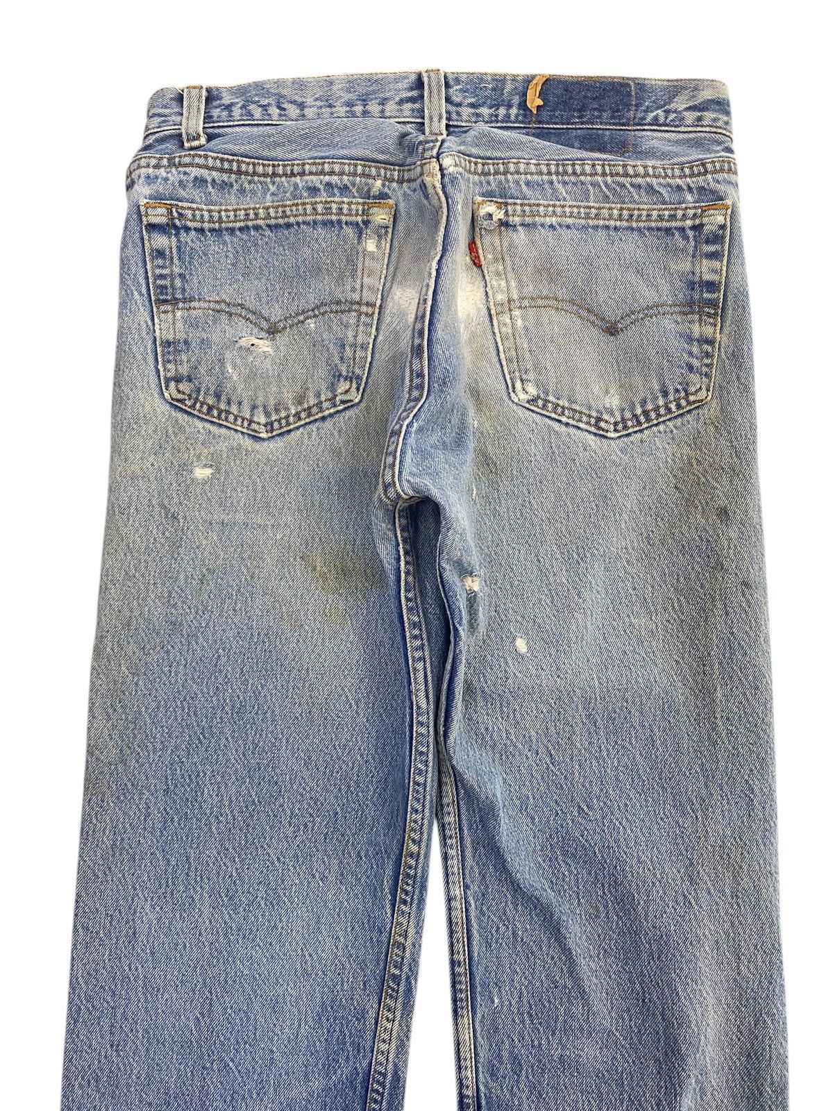 Levi's Vintage Levi’s Acid Blue Wash Style Ripped Jeans Size US 30 / EU 46 - 4 Thumbnail