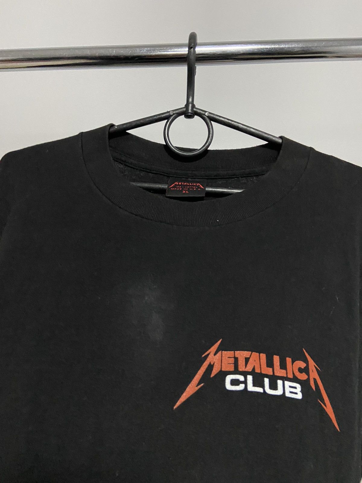 Metallica × Vintage Metallica the club 1994 Vintage T shirt Big Logo Rock Size US XL / EU 56 / 4 - 8 Thumbnail