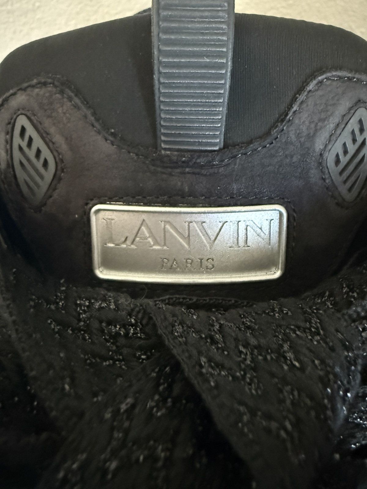 Lanvin Lanvin Curb Sneakers Black Glitter Size US 10 / EU 43 - 11 Thumbnail