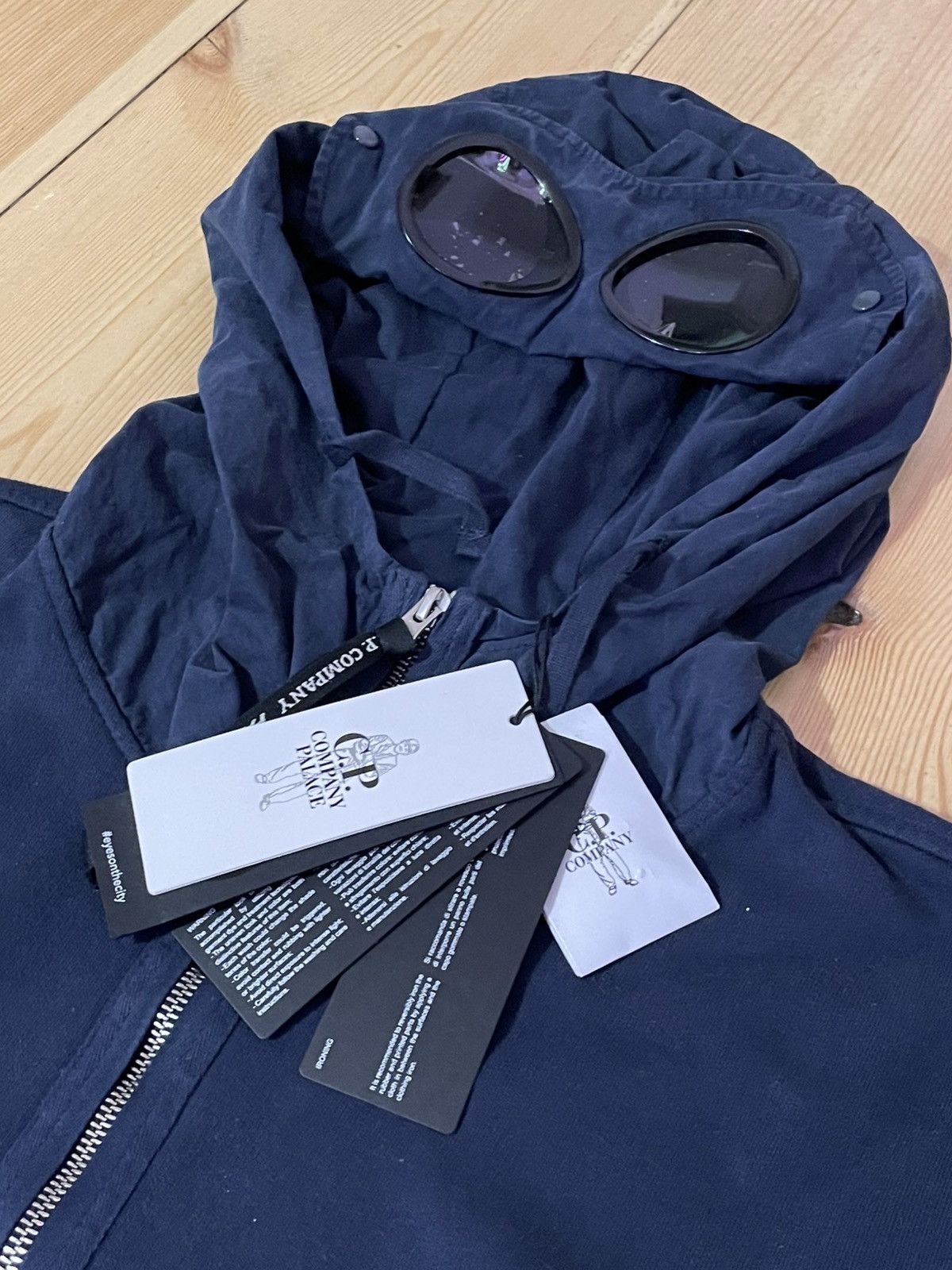 C.P. Company × Palace PALACE C.P. COMPANY FLEECE OLD GOGGLE HOODIE Size US L / EU 52-54 / 3 - 6 Thumbnail