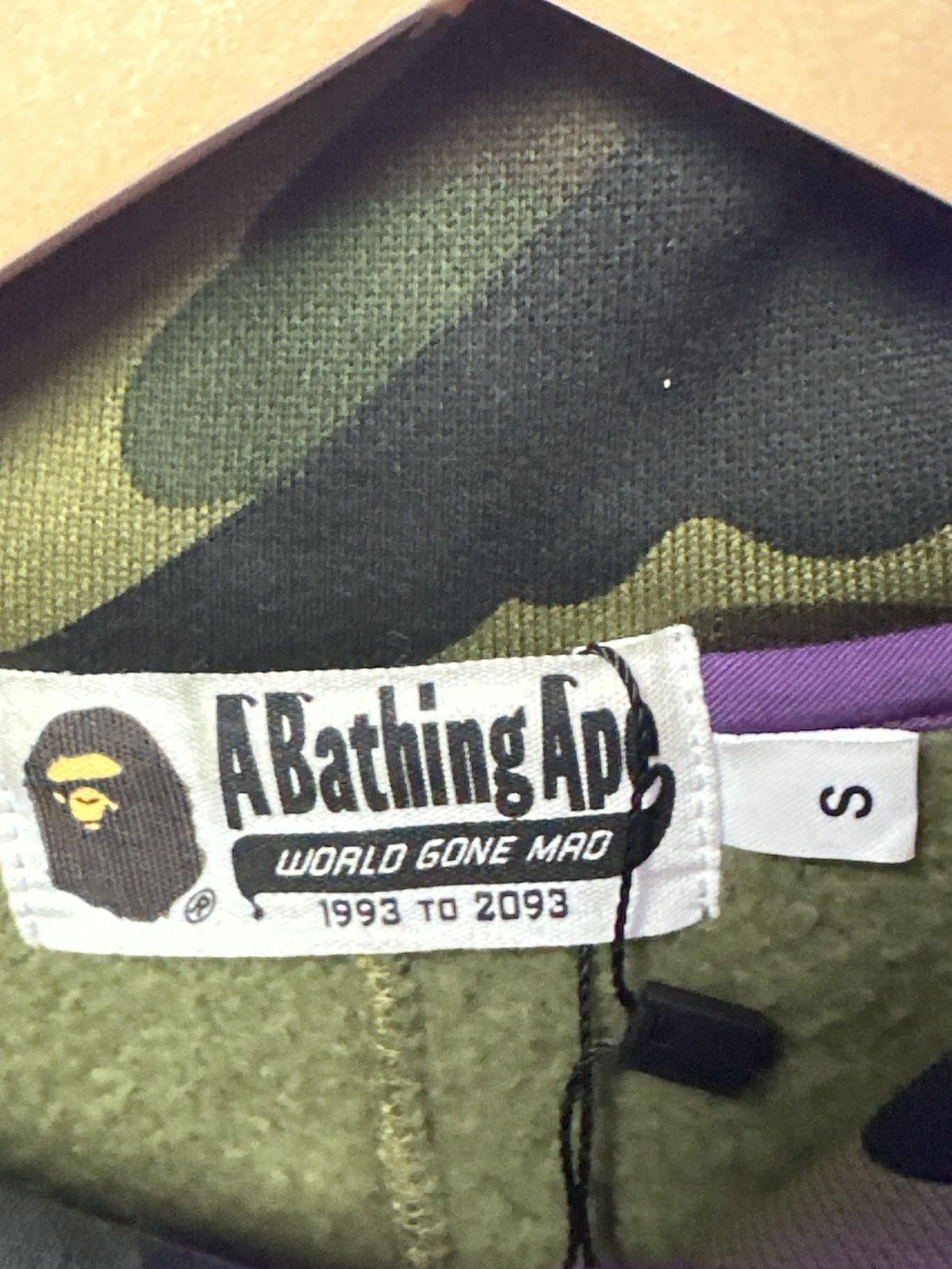 Bape BAPE Quarter Button Up Sweater Green Camo Purple Size US S / EU 44-46 / 1 - 5 Thumbnail