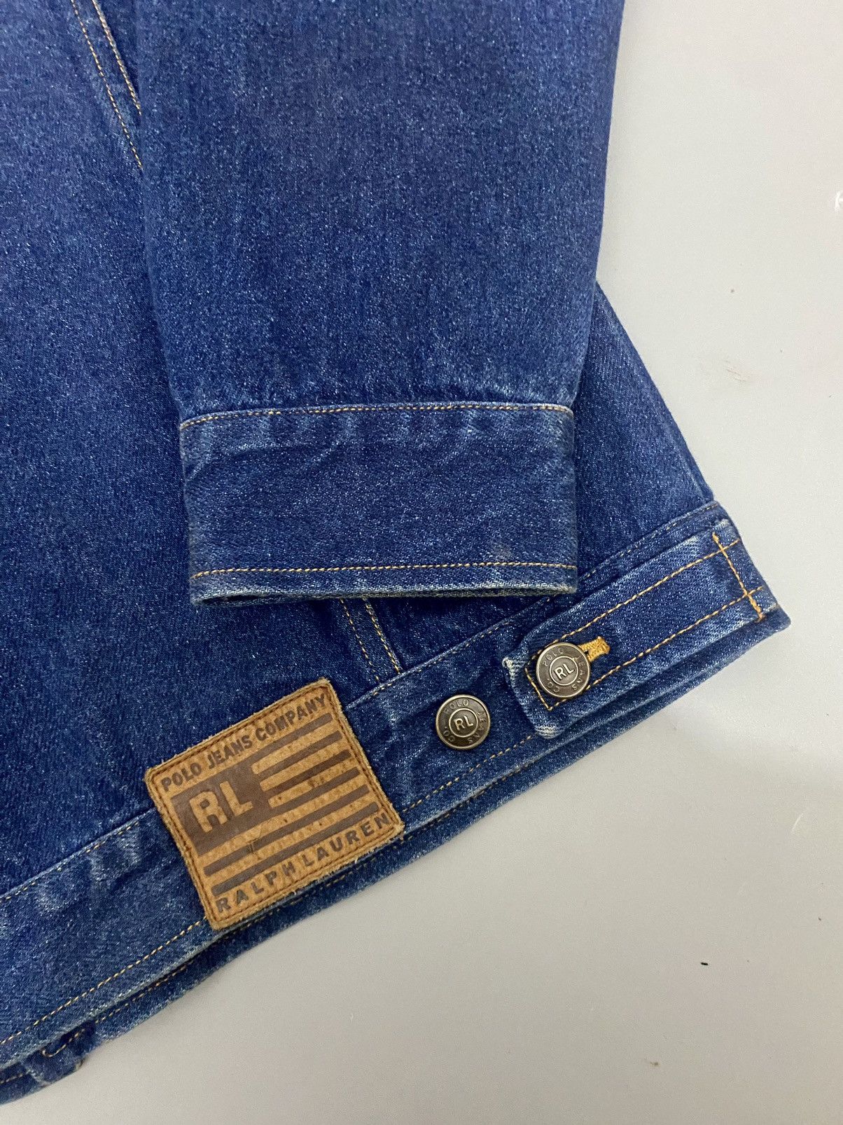 Ralph Lauren 💥American Flag💥Vintage Ralph Laurent Denim Jacket Size US M / EU 48-50 / 2 - 17 Thumbnail