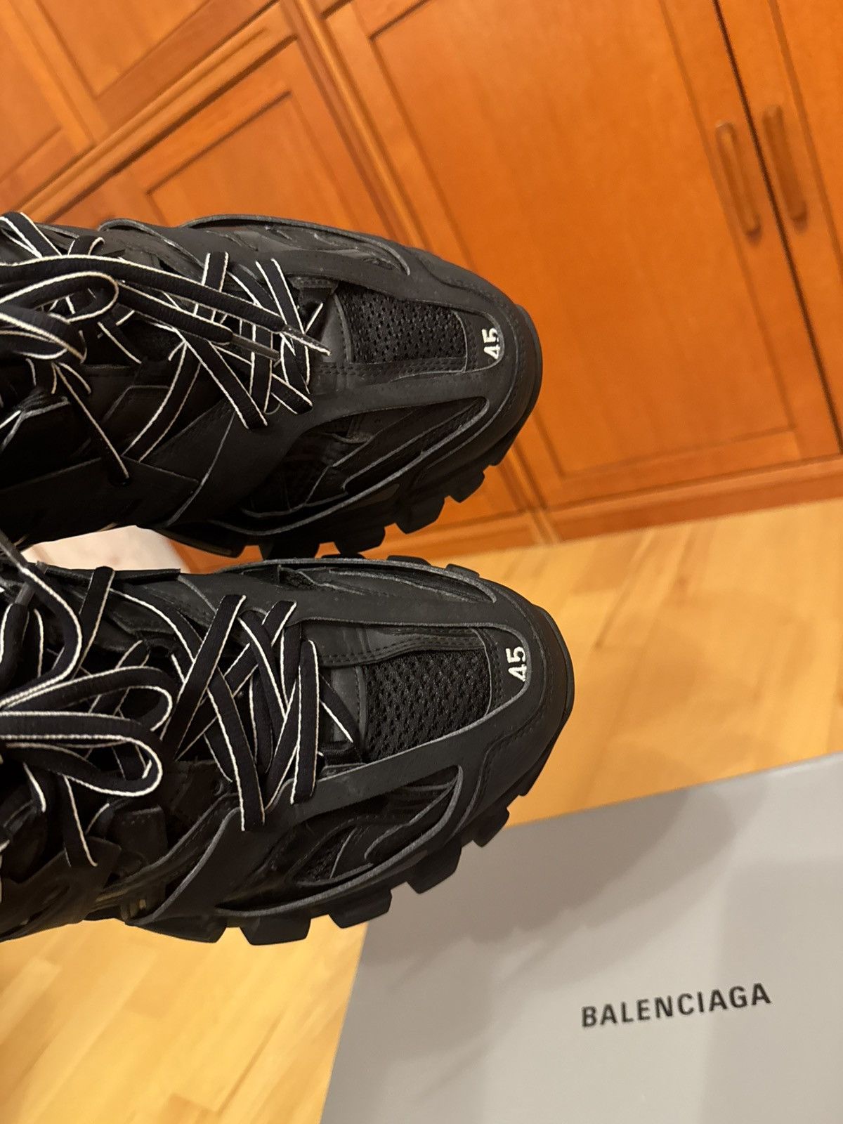 Balenciaga Balenciaga Track Triple Black Size US 12 / EU 45 - 11 Thumbnail