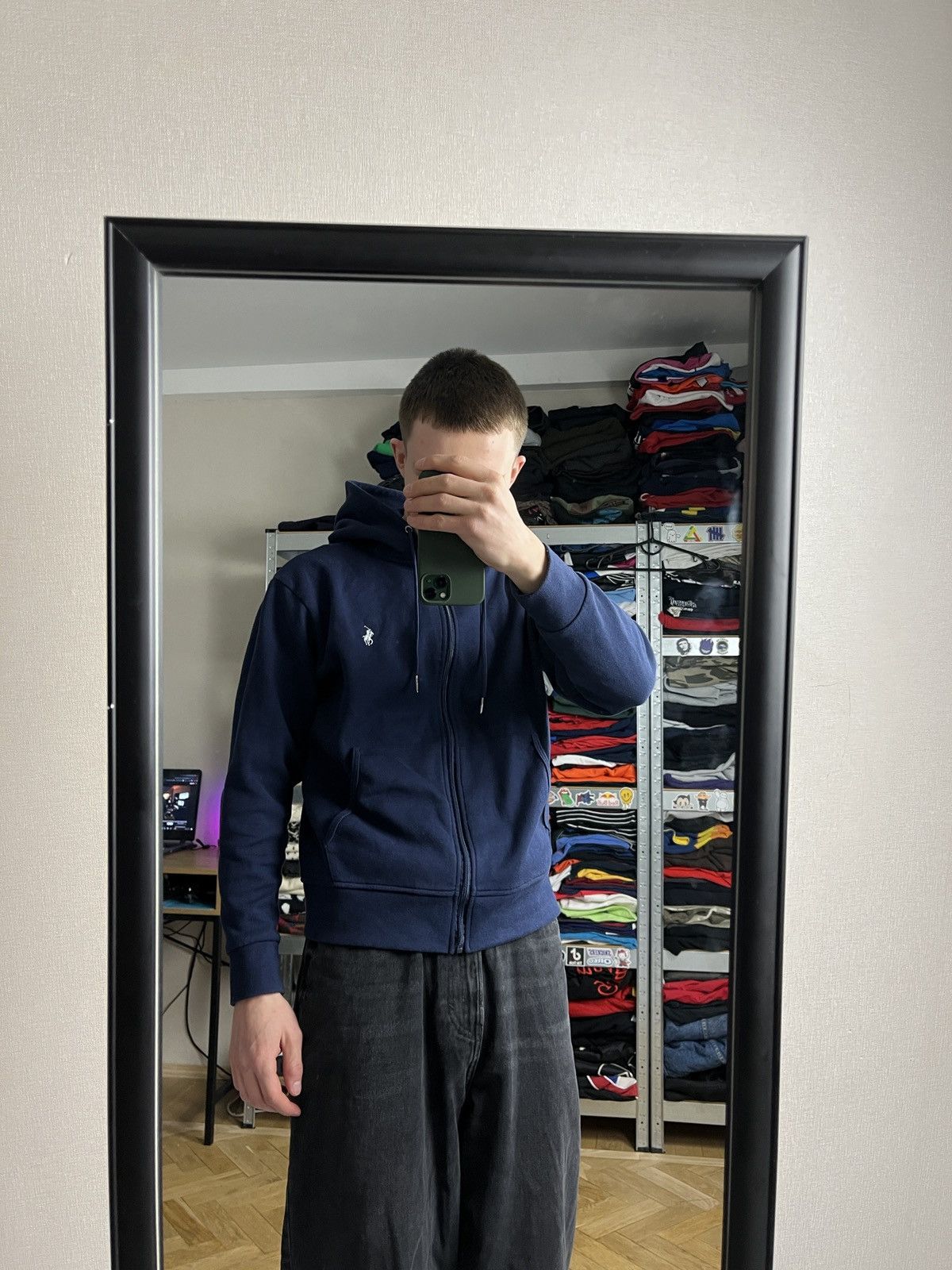 Polo Ralph Lauren Polo Ralph Lauren Tech Perfomance Zip Up Hoodie Hype Y2k Size US S / EU 44-46 / 1 - 2 Thumbnail