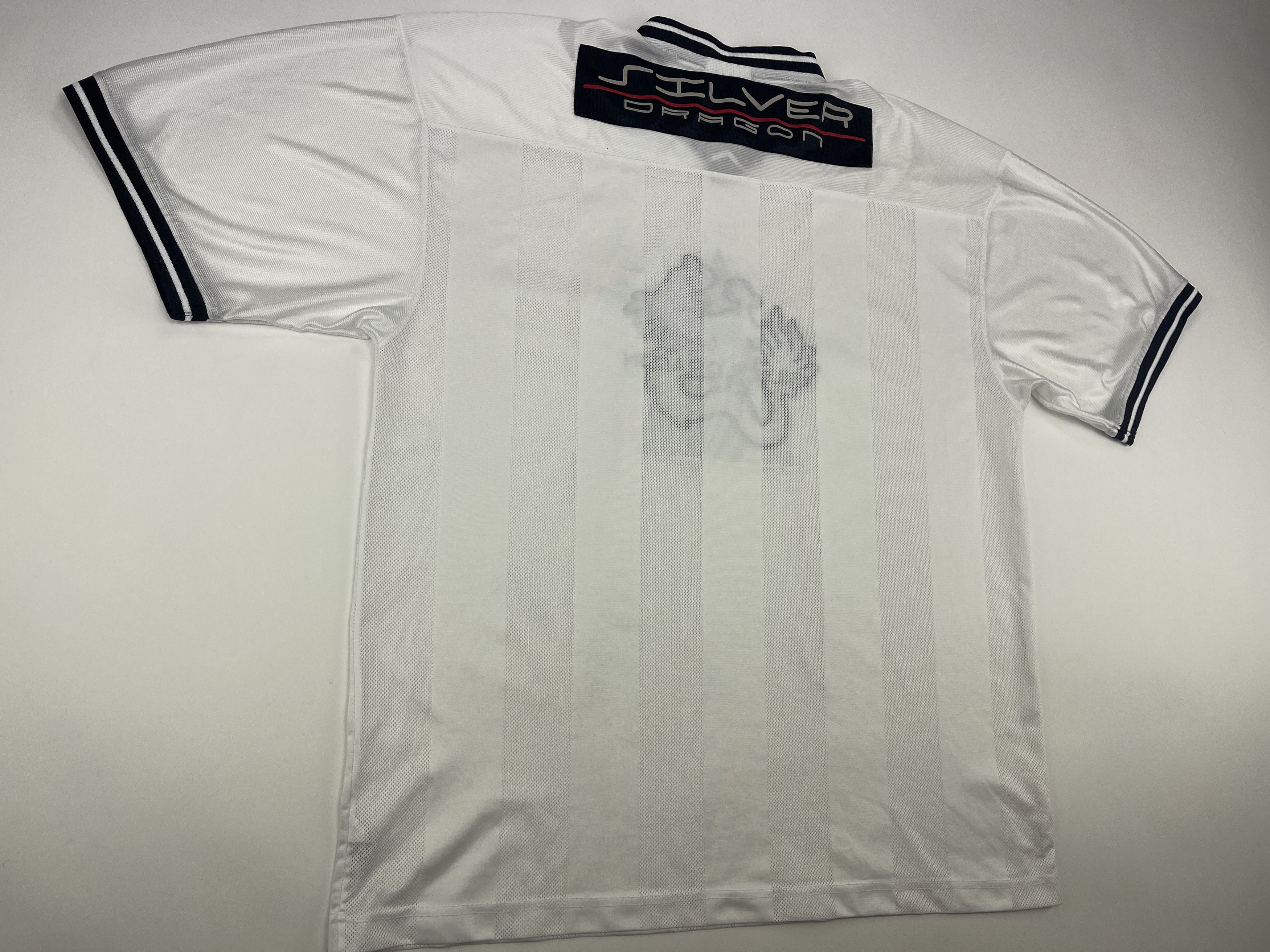 Vintage Silver Dragon jersey, white, vintage hip hop t-shirt 90s XXL Size US XXL / EU 58 / 5 - 7 Thumbnail