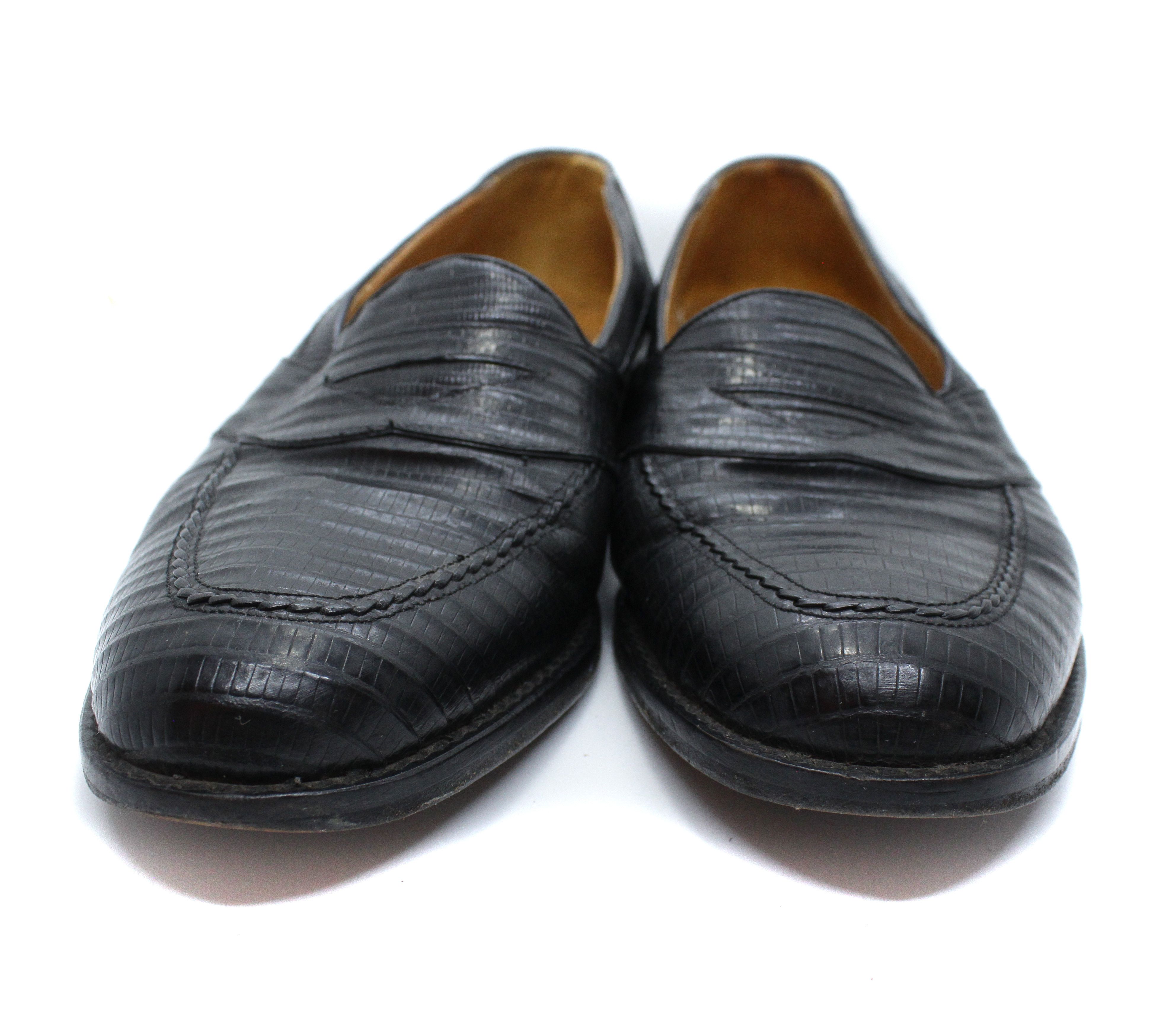 Mezlan Lizard Leather Dress Loafers Size US 10 / EU 43 - 7 Thumbnail